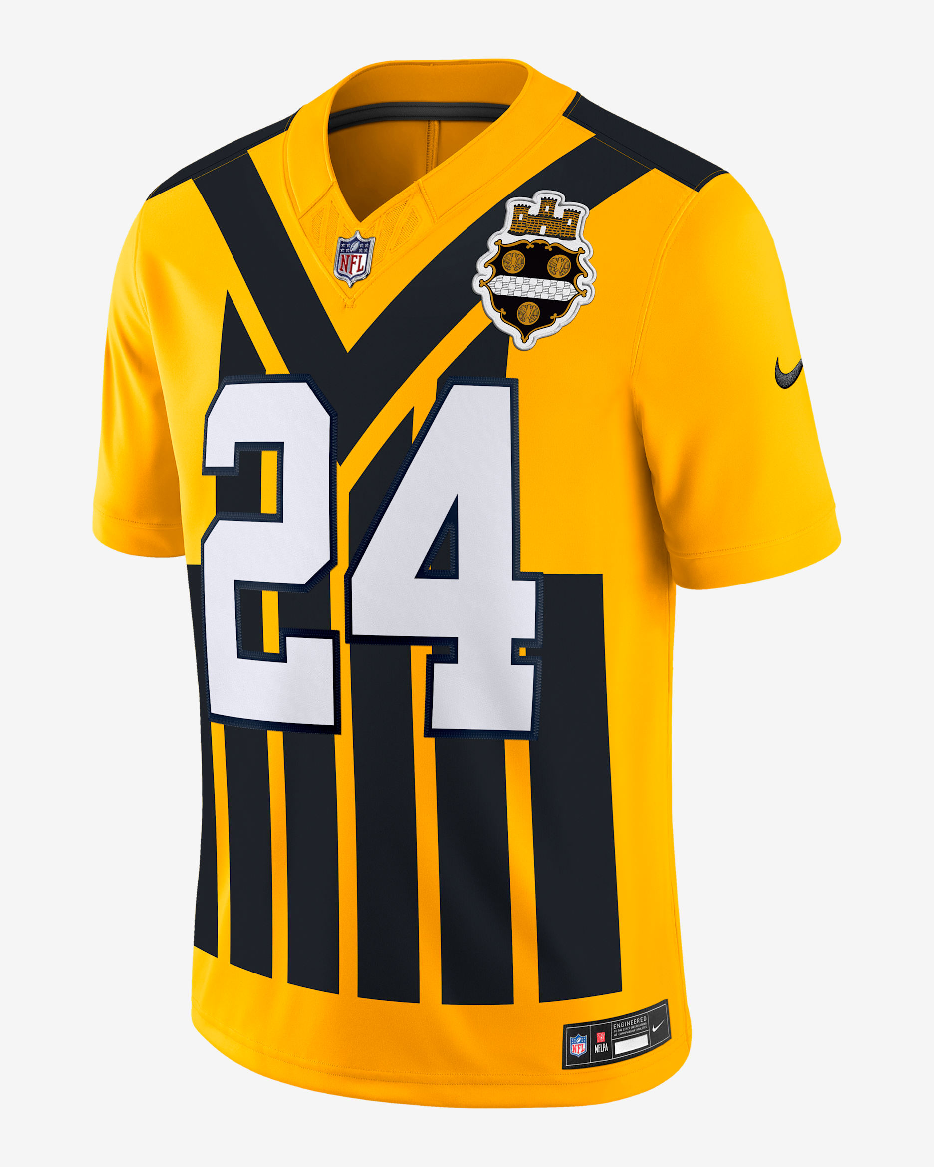 Jersey Nike Dri-FIT de la NFL Limited para hombre Joey Porter Jr. Pittsburgh Steelers - Oro