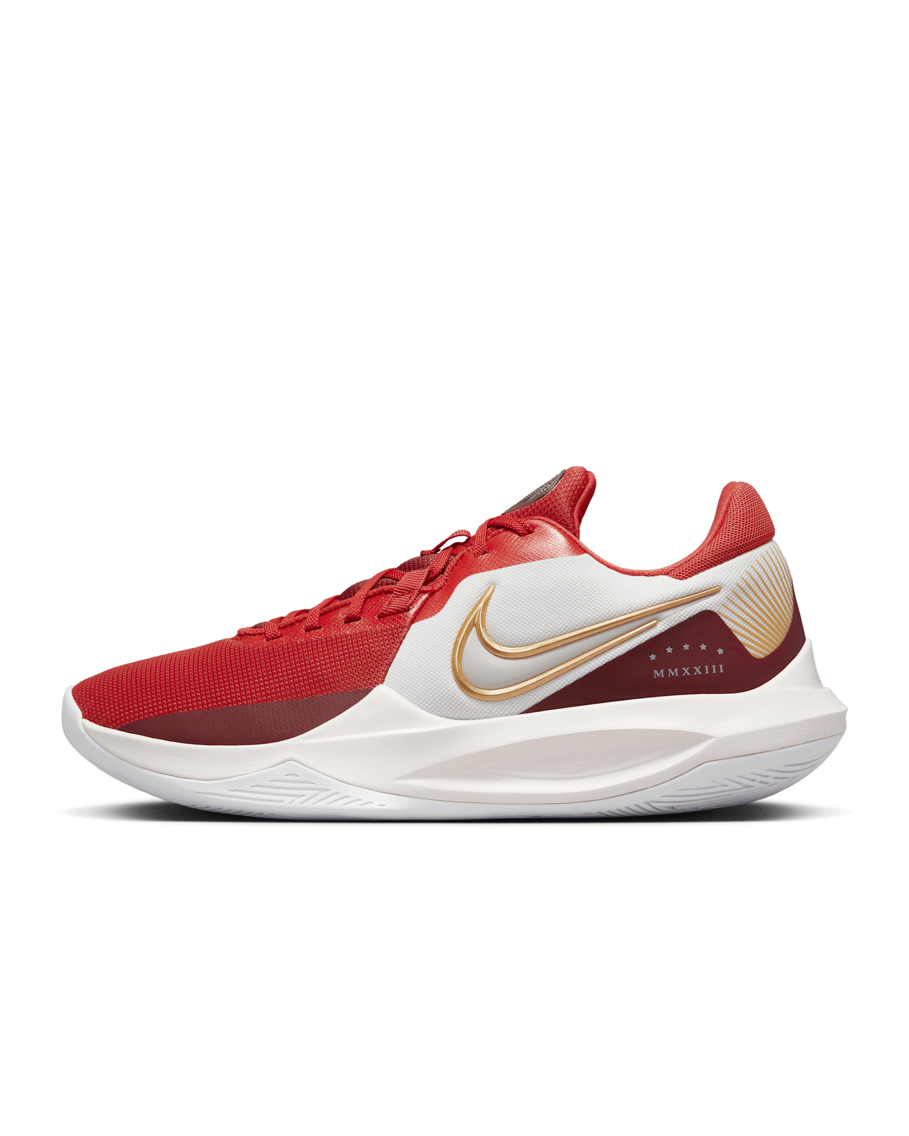Nike Precision 6 籃球鞋 - Phantom/Team Red/Light Crimson/Metallic Gold