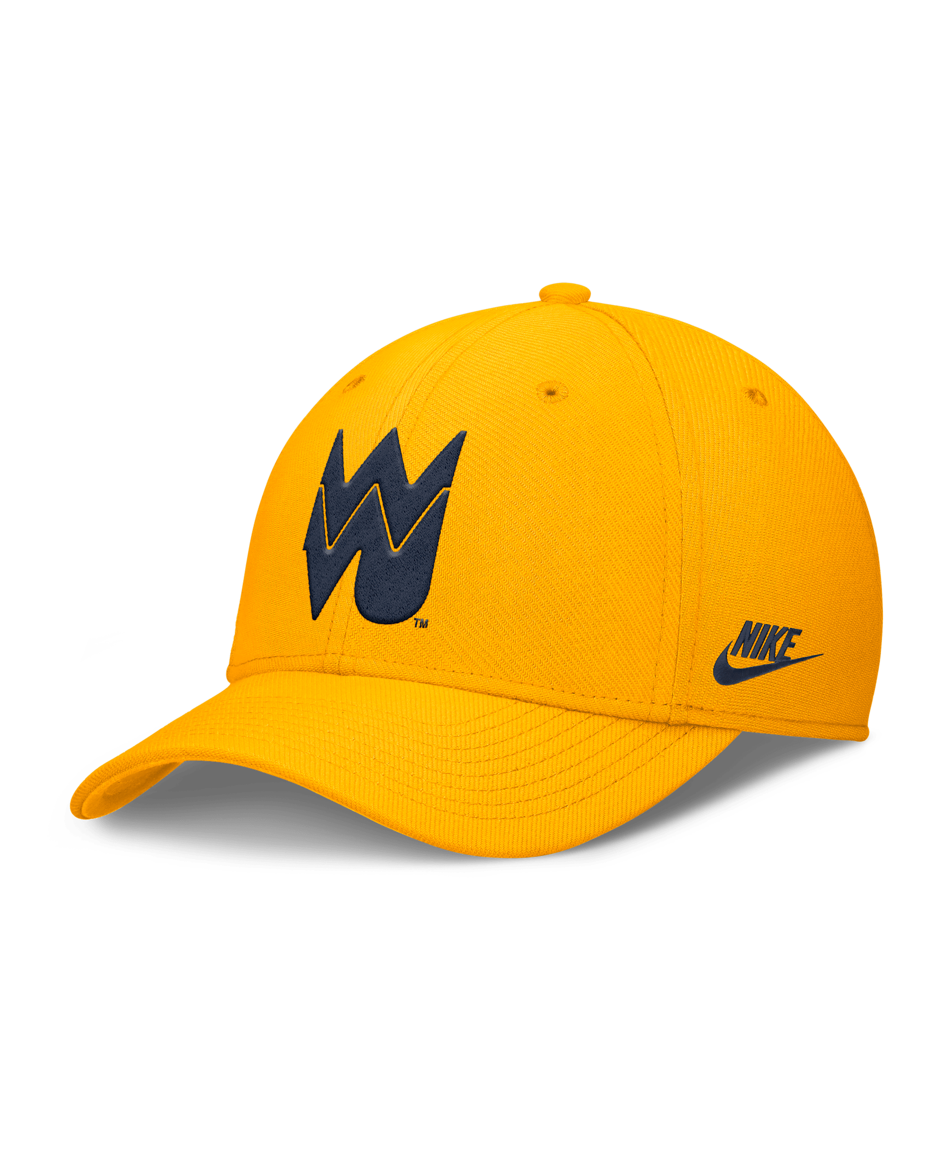 West Virginia Primetime Rise Academic Men's Nike Dri-FIT College Hat - Gold