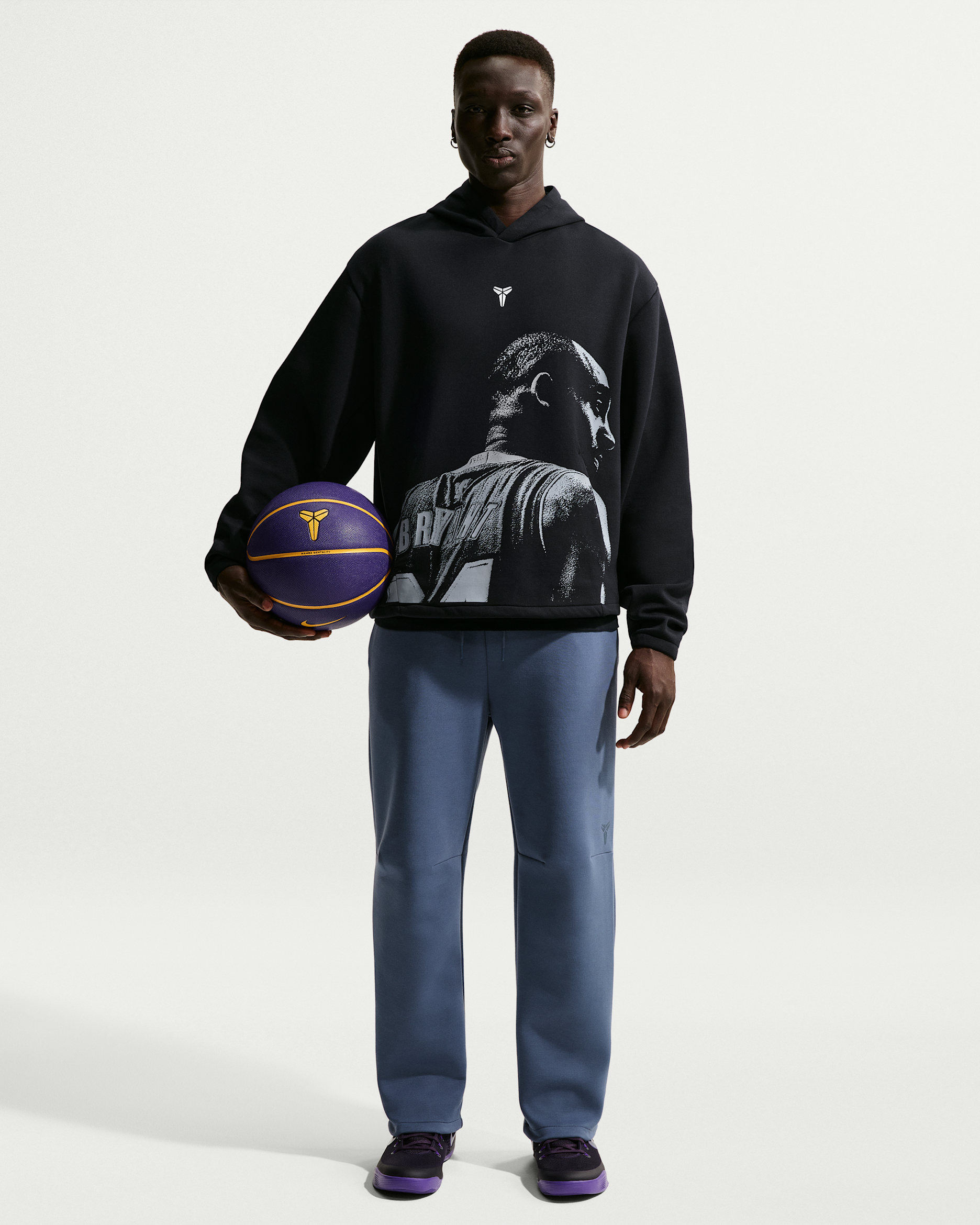 Kobe Men's Dri-FIT Fleece Basketball Pants - Diffused Blue/Diffused Blue