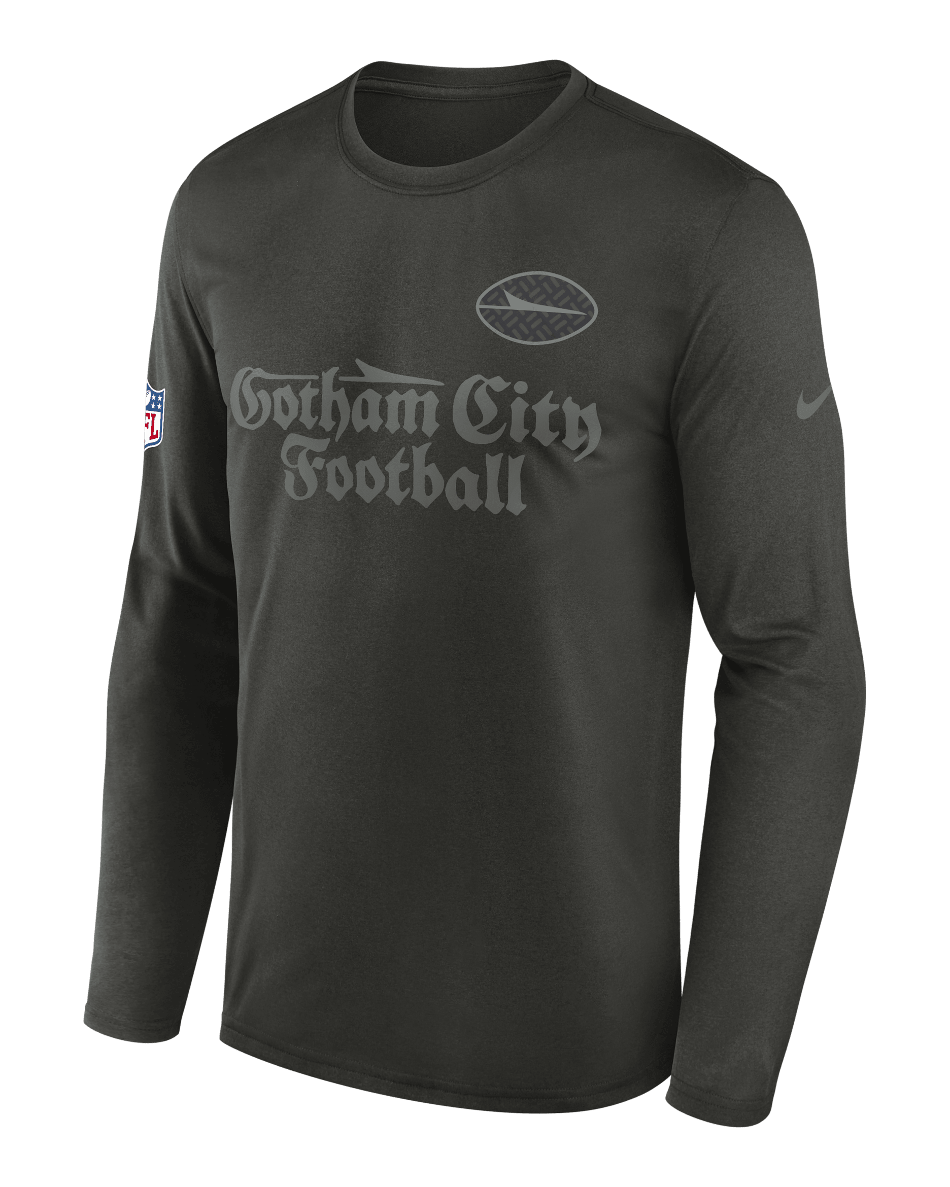 New York Jets Rivalries Collection Sideline Legend Small Logo Men's Nike Dri-FIT NFL Long-Sleeve T-Shirt - Green