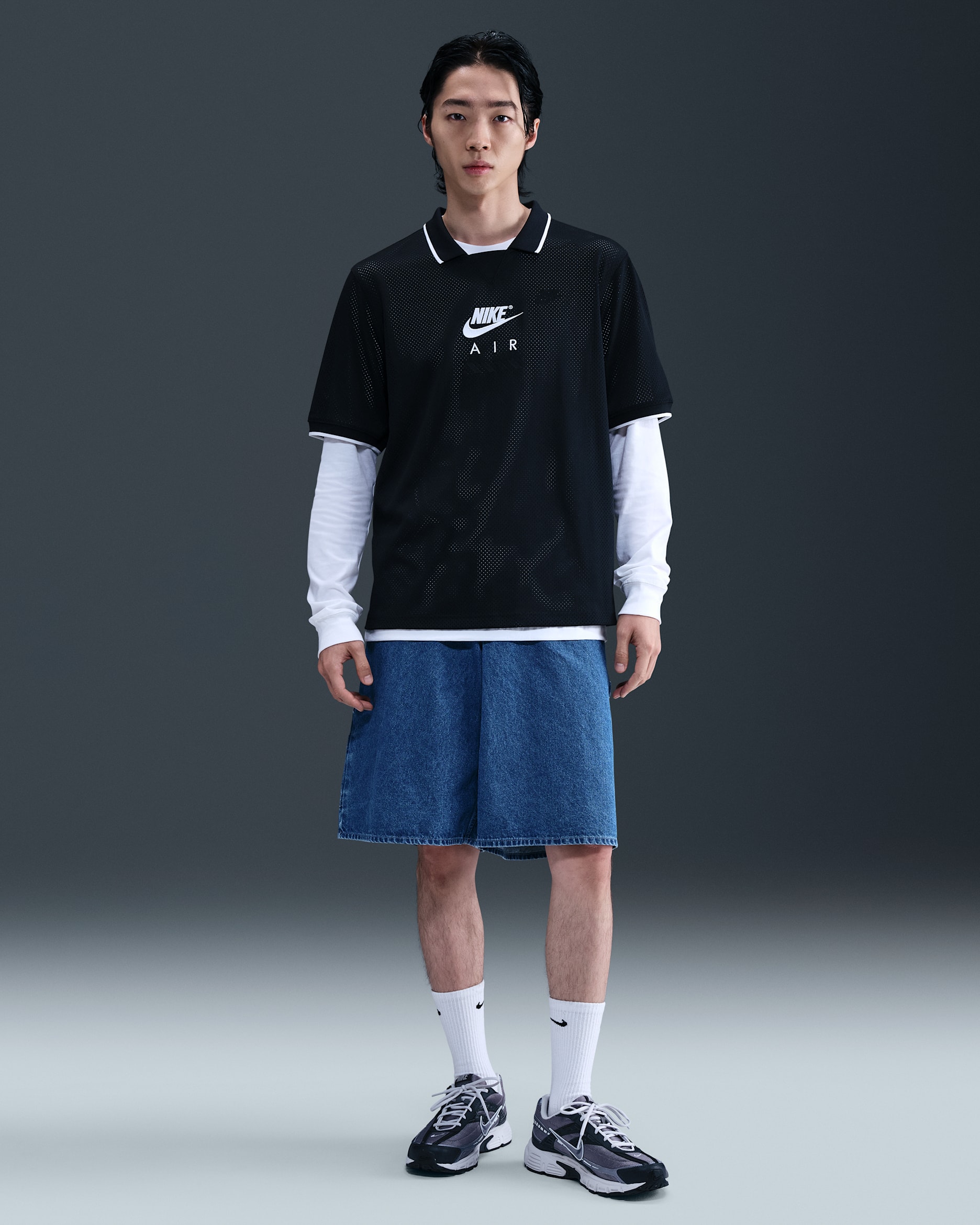 ナイキ メンズ デニム ショートパンツ - ジムブルー