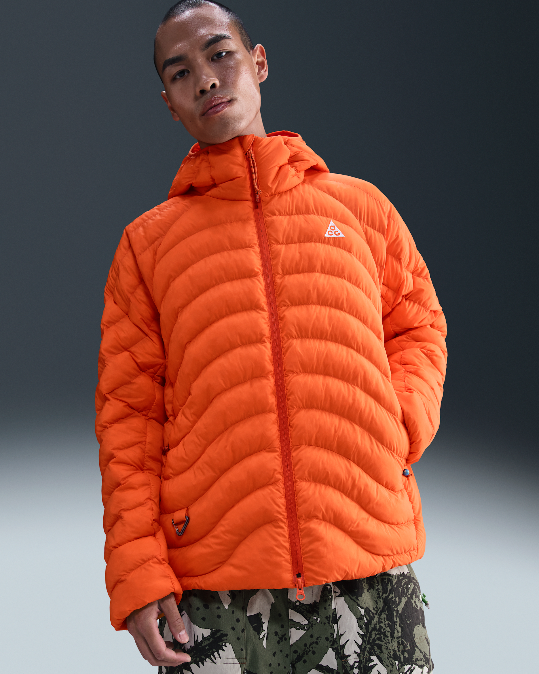 Nike ACG 'Lava Flow' Men's Therma-FIT ADV Jacket - Safety Orange/Safety Orange/Safety Orange/Summit White