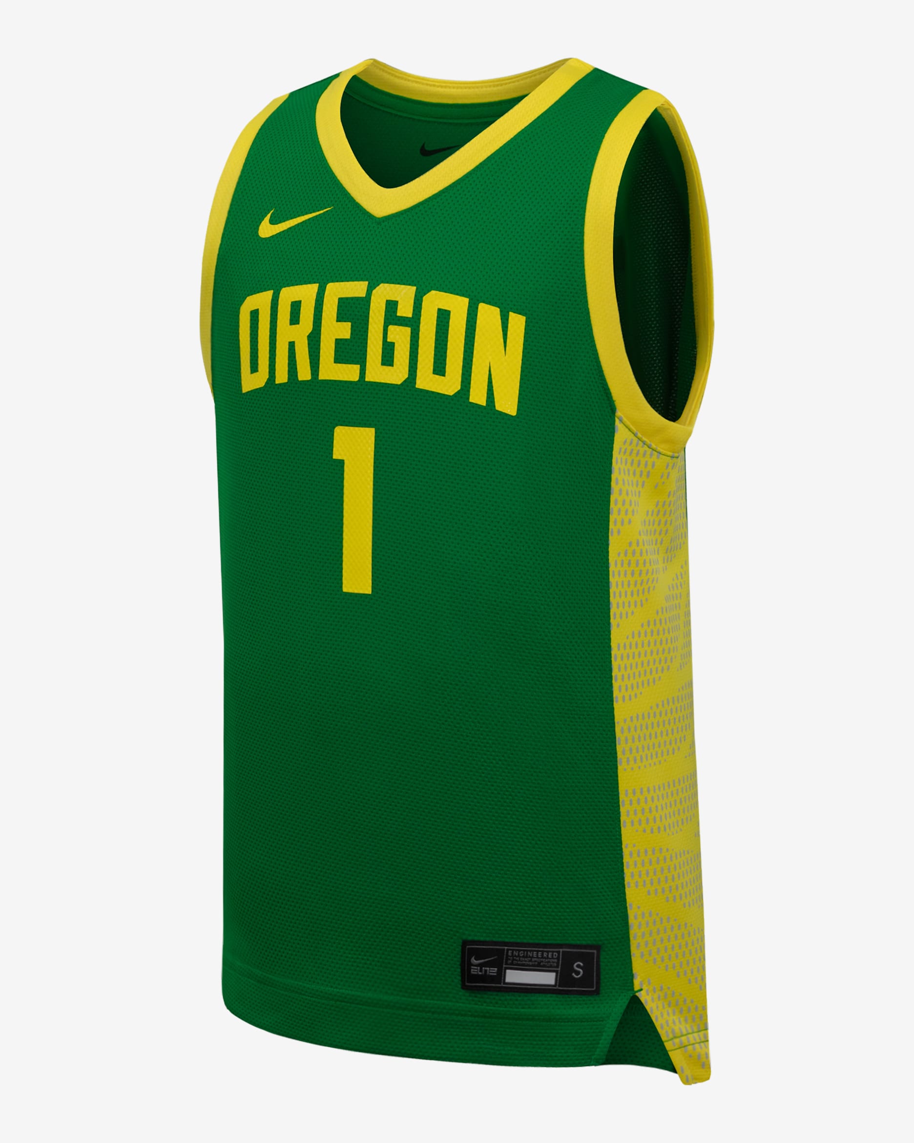 Jersey de básquetbol Nike Replica para niños talla grande Oregon Ducks - Verde manzana