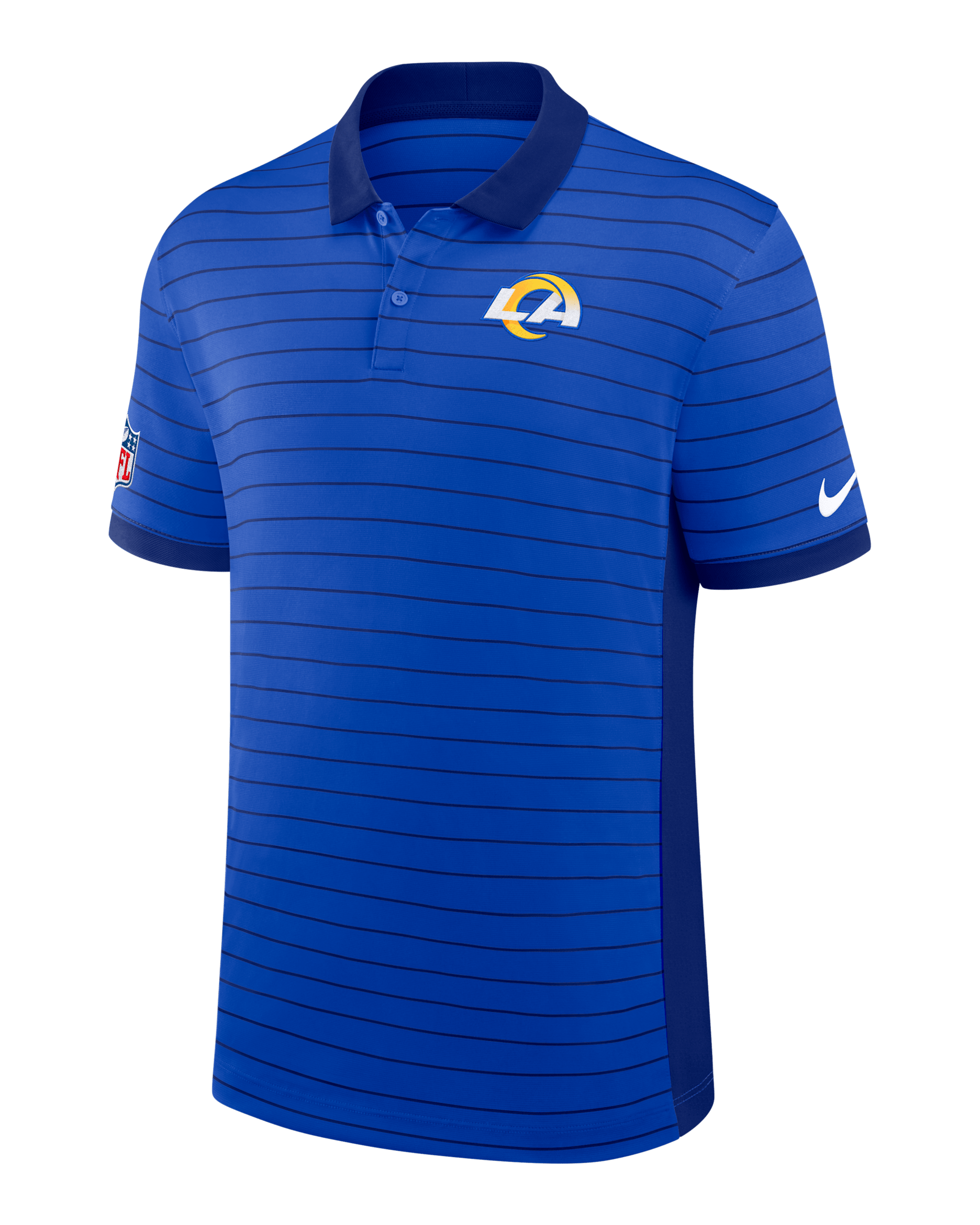 Polo Nike Dri-FIT de la NFL para hombre Los Angeles Rams Sideline Victory Stripe - Azul