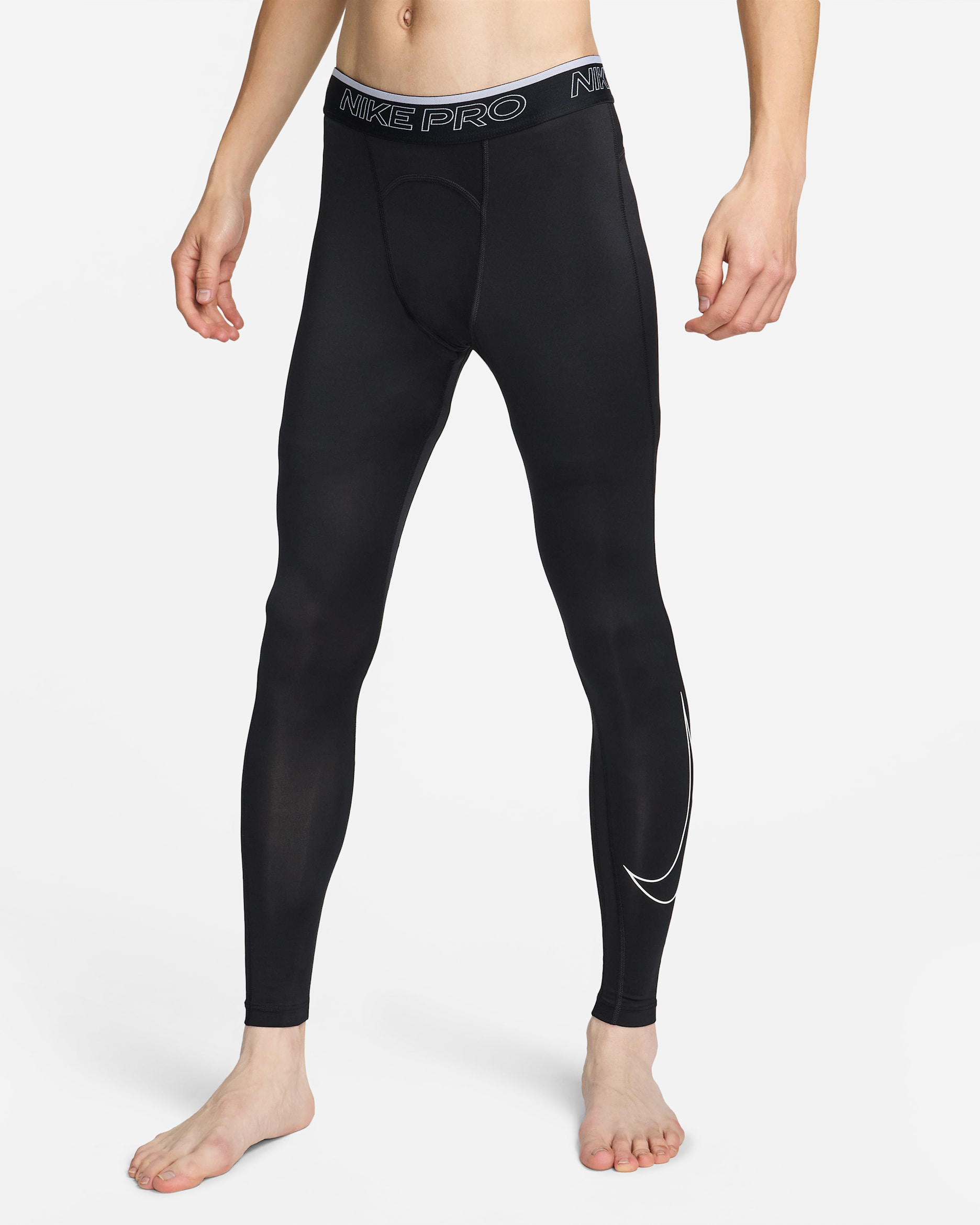 กางเกงรัดรูปผู้ชาย Nike Pro Dri-FIT - ดำ/ขาว