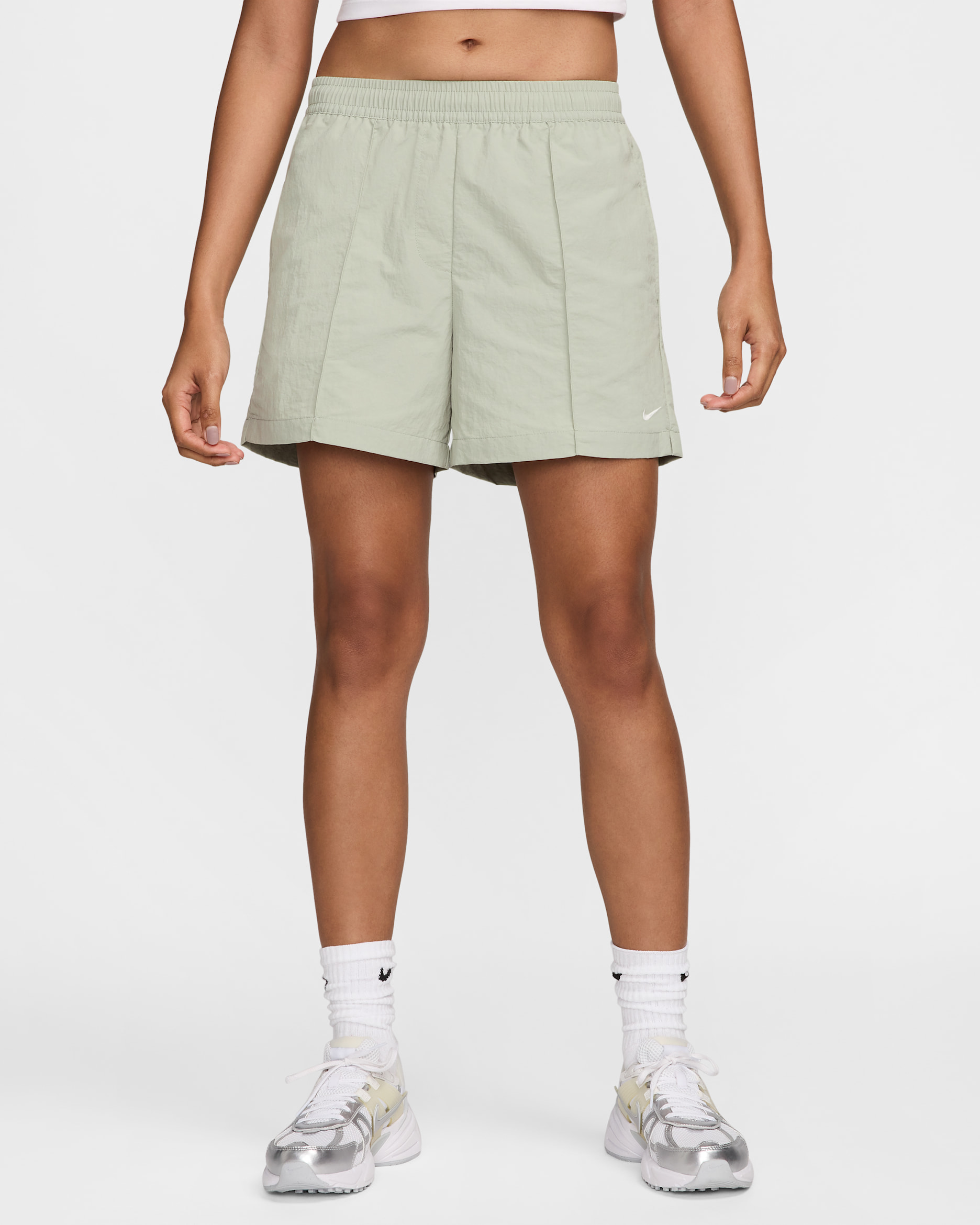 Nike Sportswear Everything Wovens Women's Mid-Rise 12.5cm (approx.) Shorts - Jade Horizon/Sail