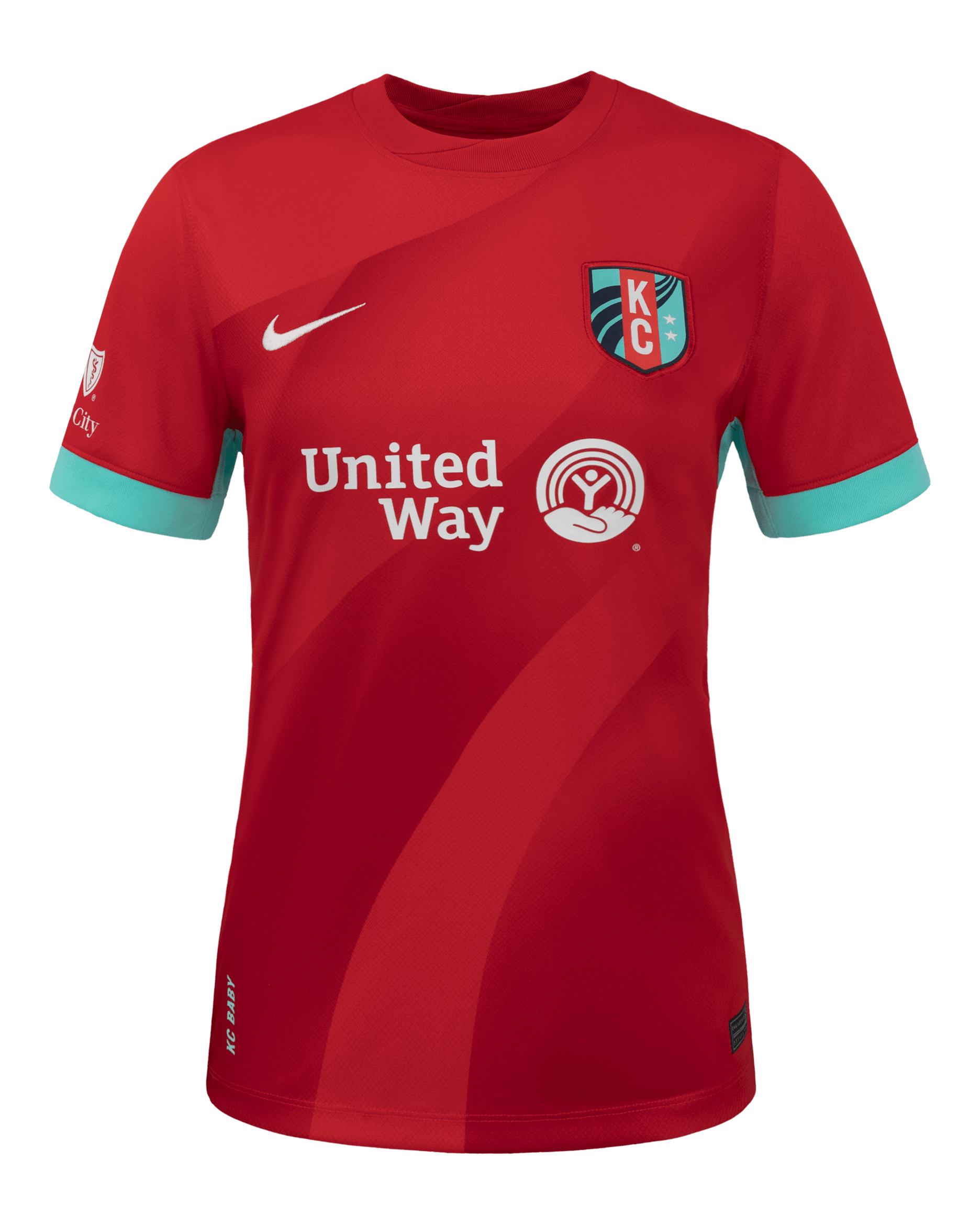 KC Current 2025 Stadium Home Women's Nike Dri-FIT NWSL Replica Jersey - University Red/Hyper Turquoise