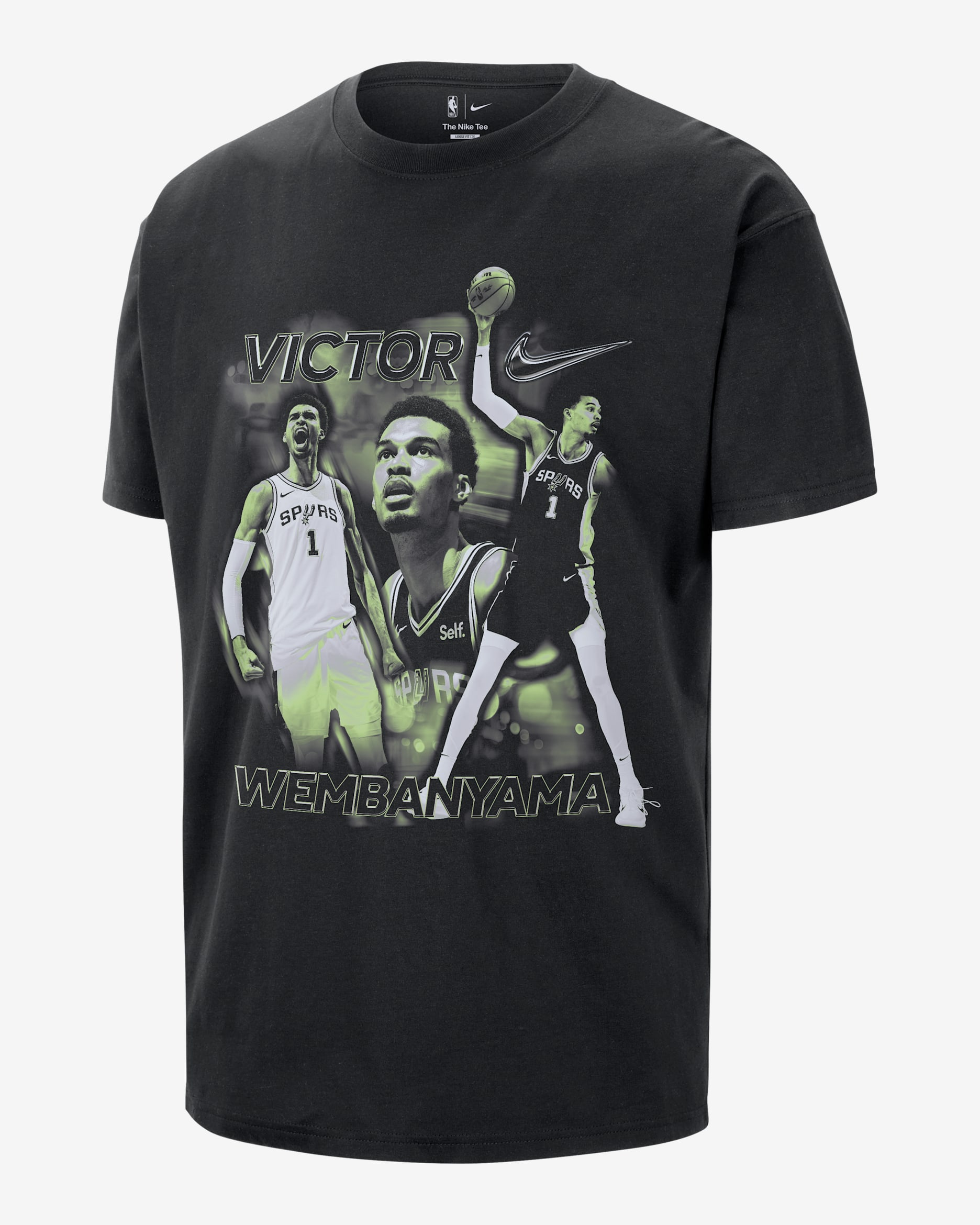 Victor Wembanyama Nike NBA-T-Shirt (Herren) - Schwarz