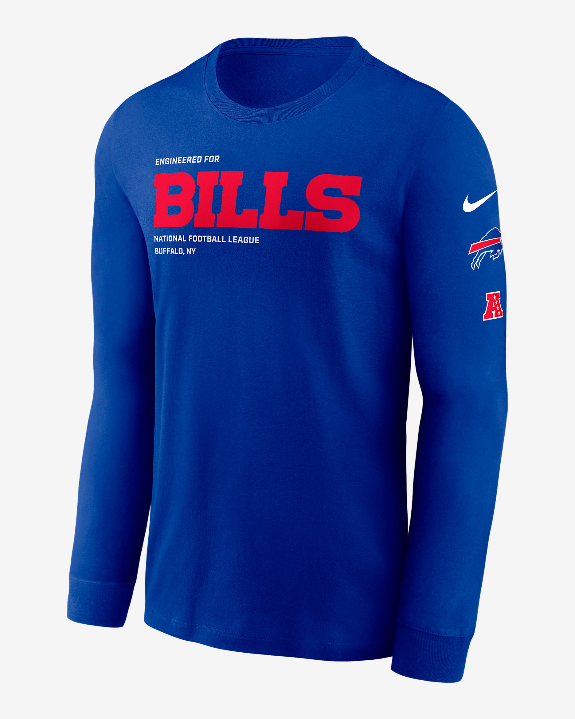Buffalo Bills Play To Win Essential Men's Nike NFL Long-Sleeve T-Shirt - Royal