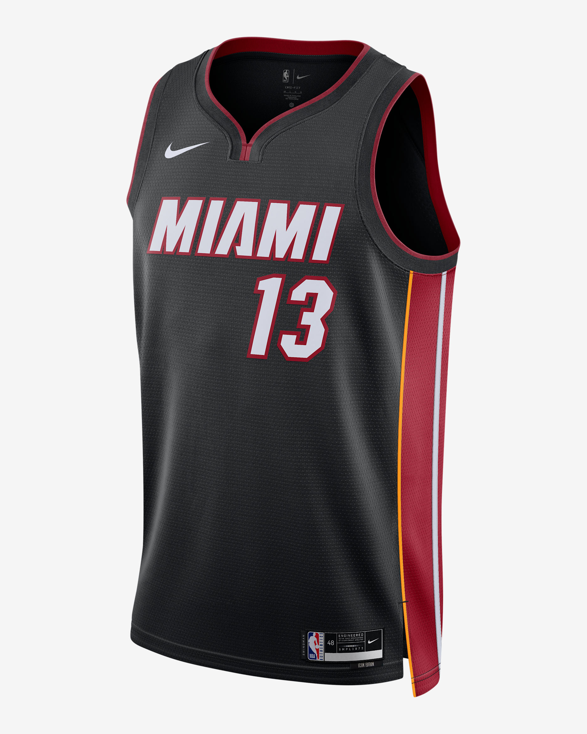 Miami Heat Icon Edition Men's Nike Dri-FIT NBA Swingman Jersey - Black
