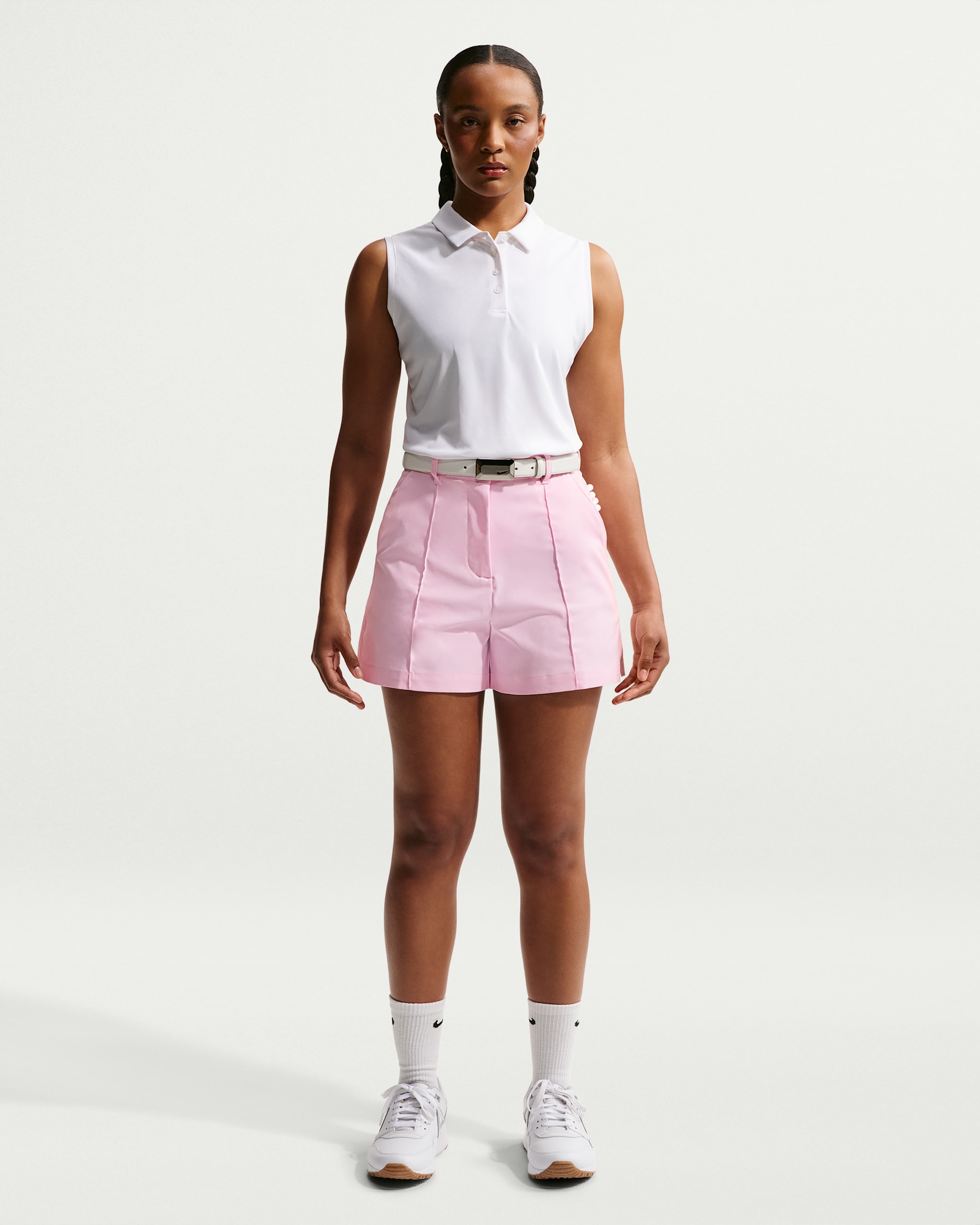 Nike Golf Club Women's Dri-FIT Golf Shorts - Pink Foam/Black
