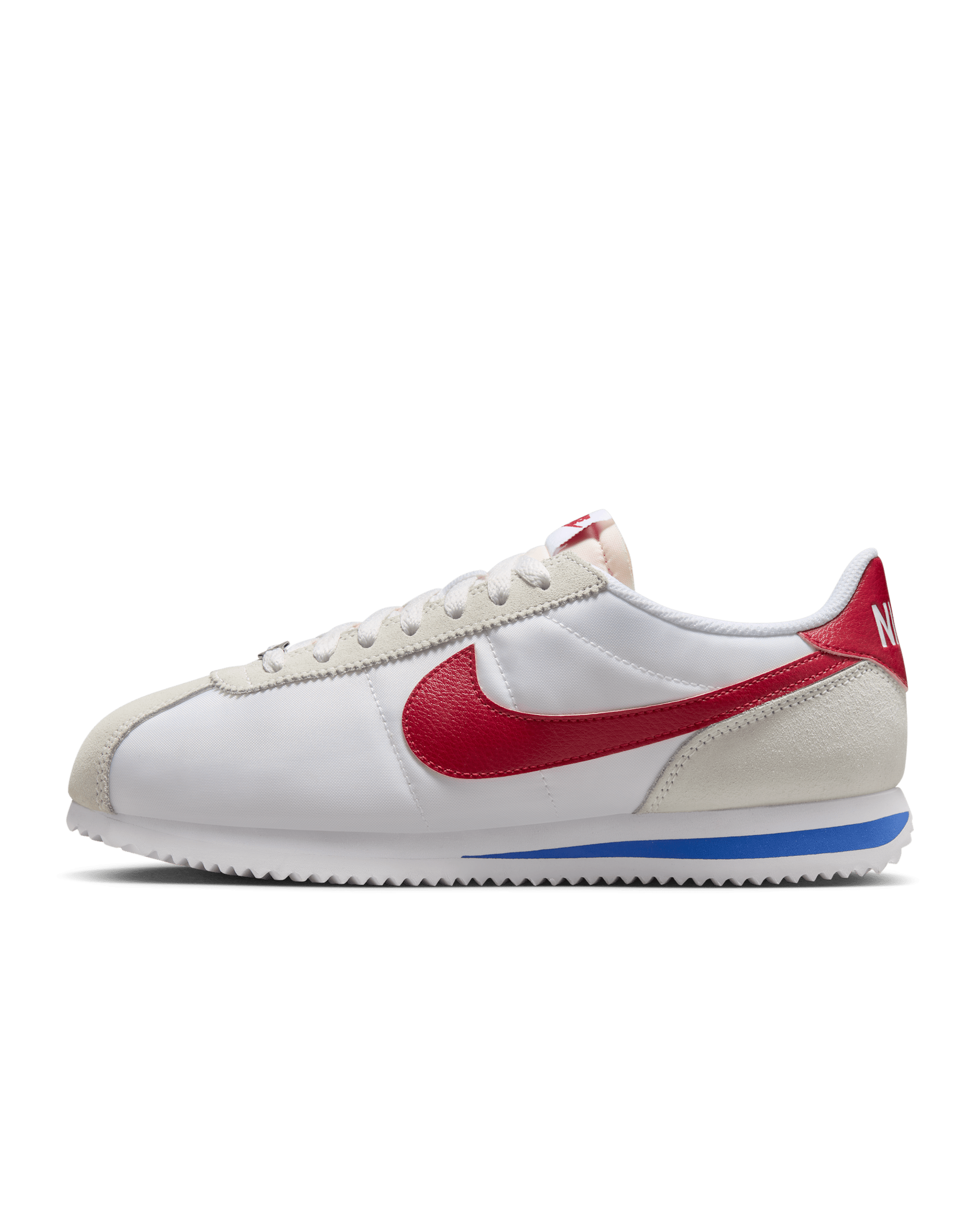 Sko Nike Cortez Textile - Vit/Game Royal/Summit White/Gym Red