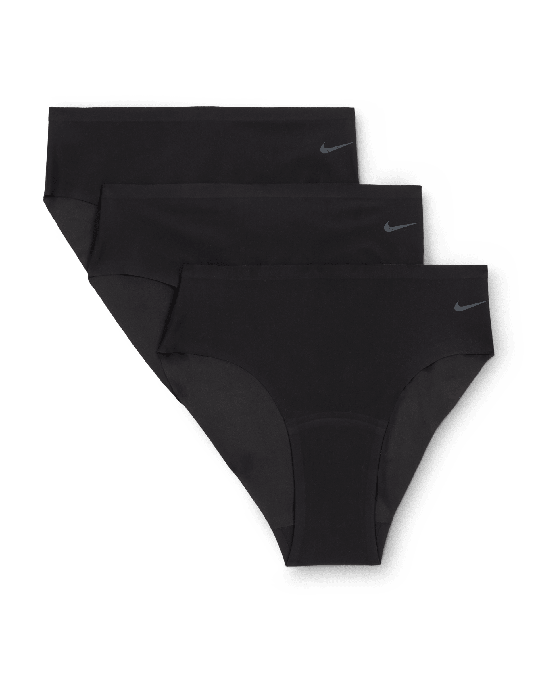 Slip Nike Leak Protection: Period (confezione da 3) – Bambina/Ragazza - Nero/Cool Grey