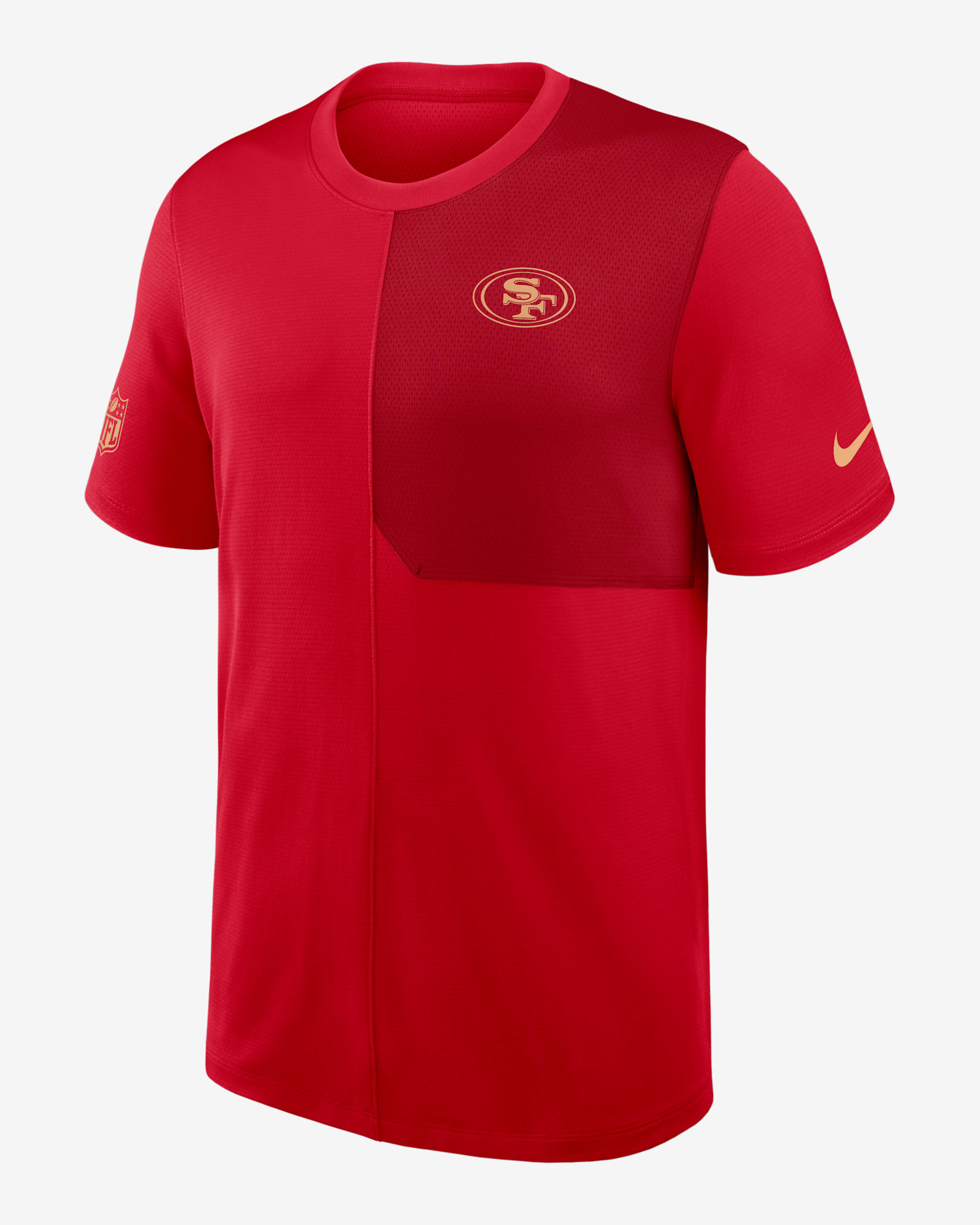 Playera Nike Dri-FIT de la NFL para hombre San Francisco 49ers Sideline Coach - Rojo