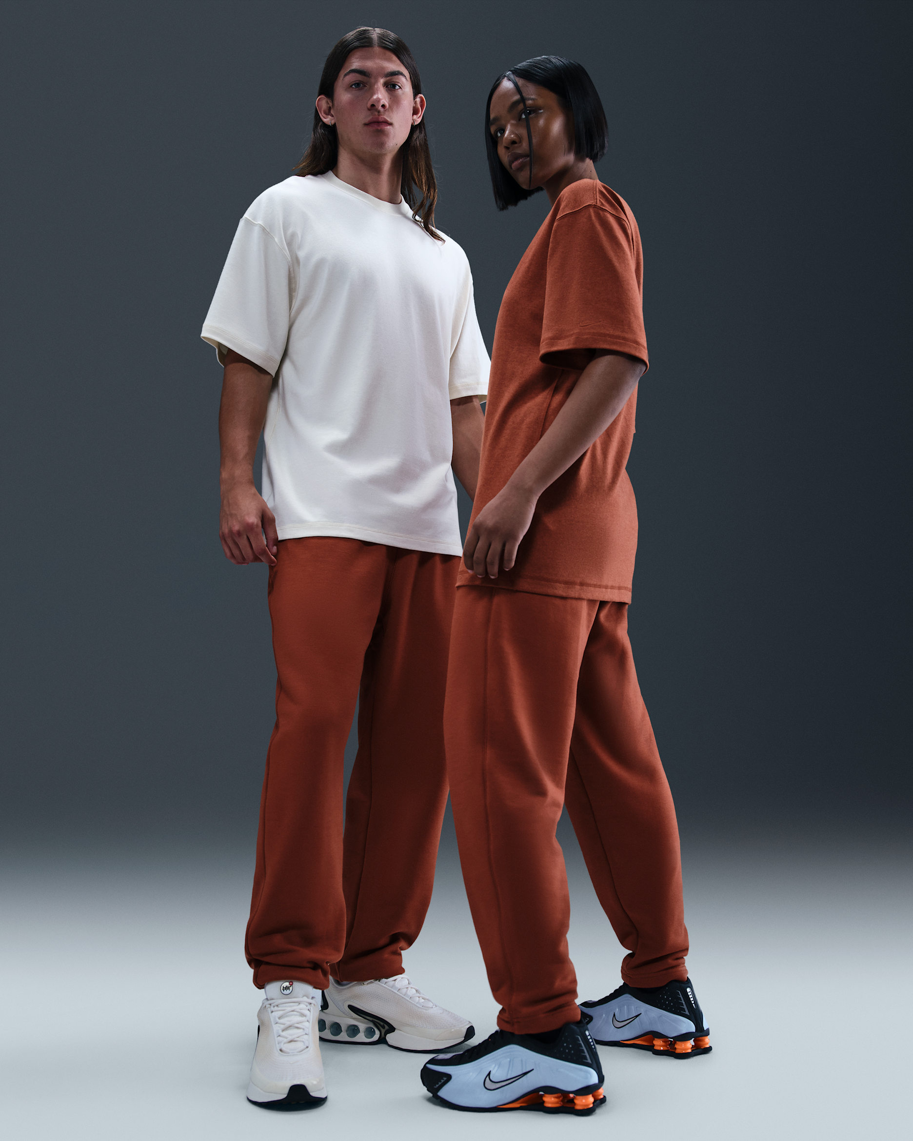 Nike Wool Classics Open-Hem Fleece Trousers - Mars Stone