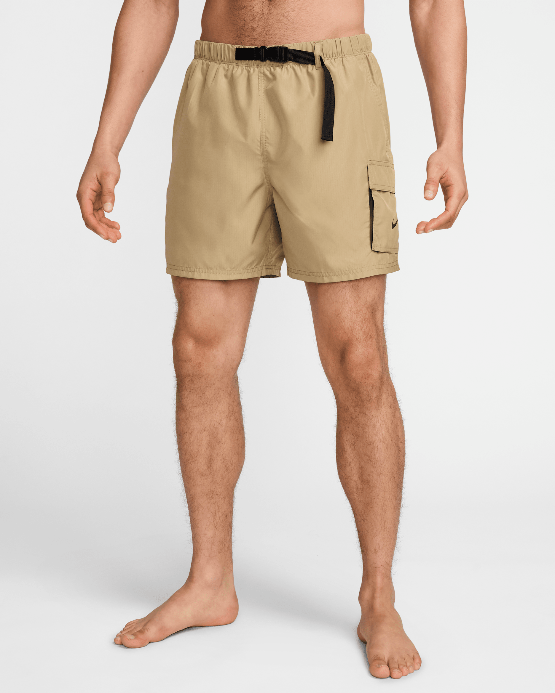 Nike Swim Voyage Men's 5" Brief-Lined Cargo Shorts - Parachute Beige