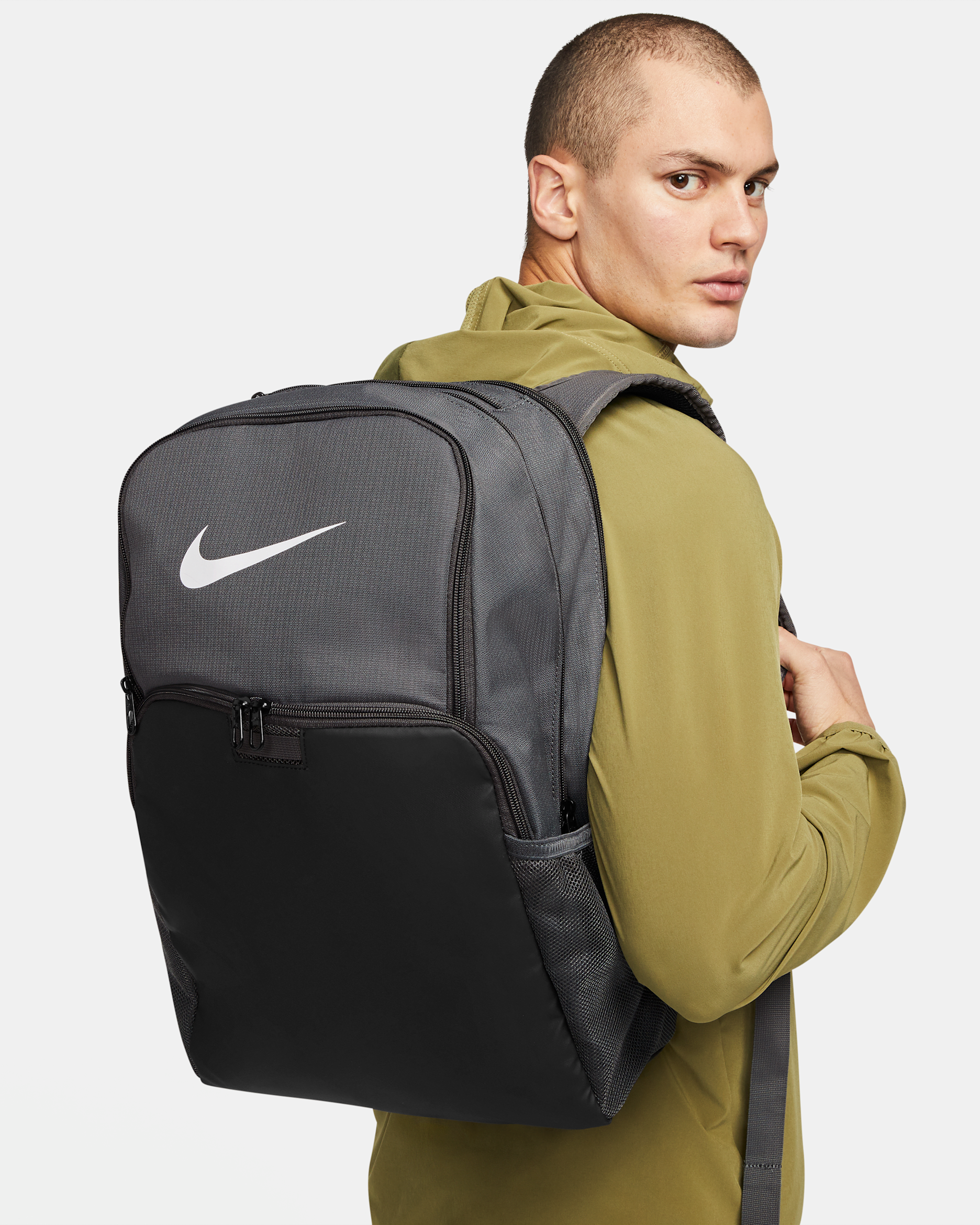 Nike Brasilia 9.5 Training Backpack (Extra Large, 30L) - Iron Grey/Black/White