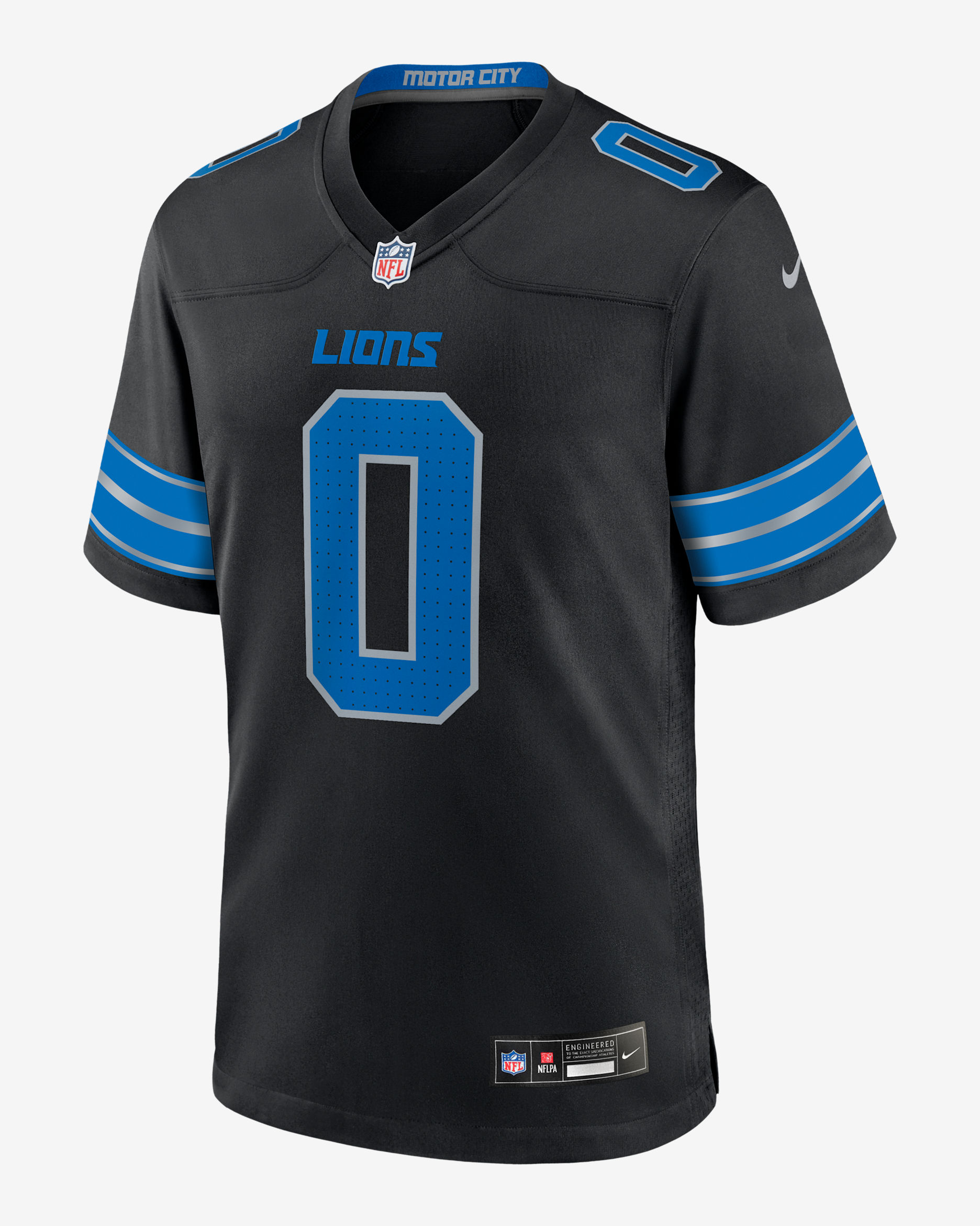 Jahmyr Gibbs Detroit Lions Men's Nike NFL Game Jersey - Black