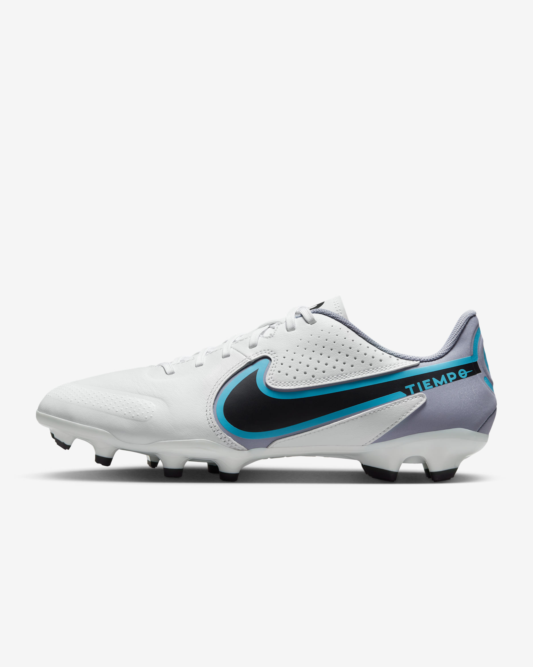 Nike Tiempo Legend 9 Academy MG Multi-Ground Football Boot - White/Baltic Blue/Pink Blast/Black