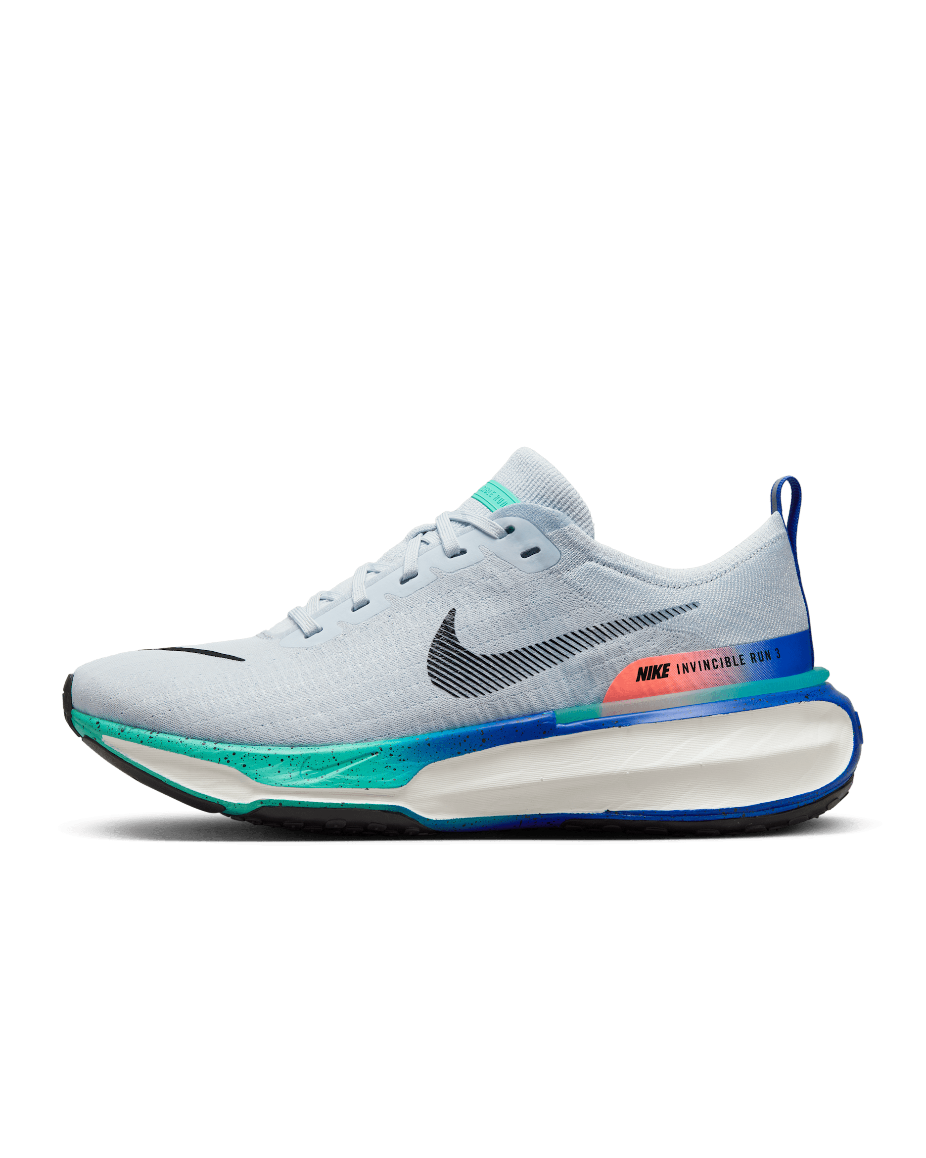 Nike Invincible 3 Men's Road Running Shoes - Pure Platinum/Bright Mango/Cool Mint/Black