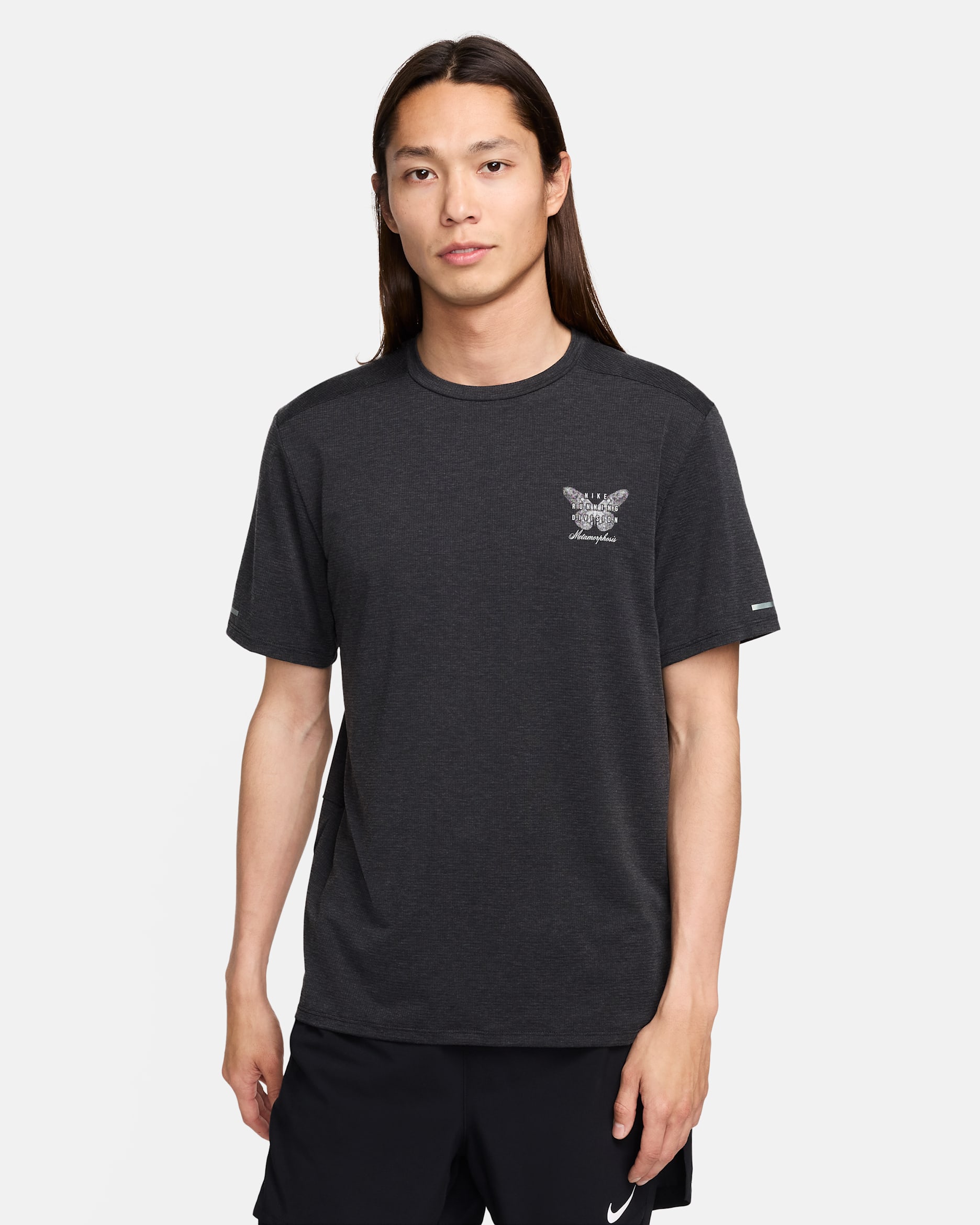 ナイキ ライズ 365 ランニング ディビジョン メンズ Dri-FIT ランニングトップ - ブラック/ブラック/サミットホワイト