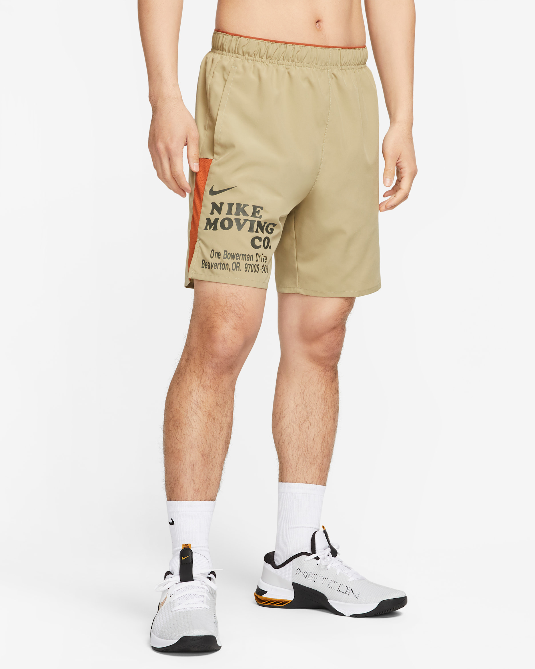 Nike Dri-FIT Challenger Men's 18cm (approx.) Unlined Versatile Shorts - Neutral Olive/Dark Russet/Black/Sequoia