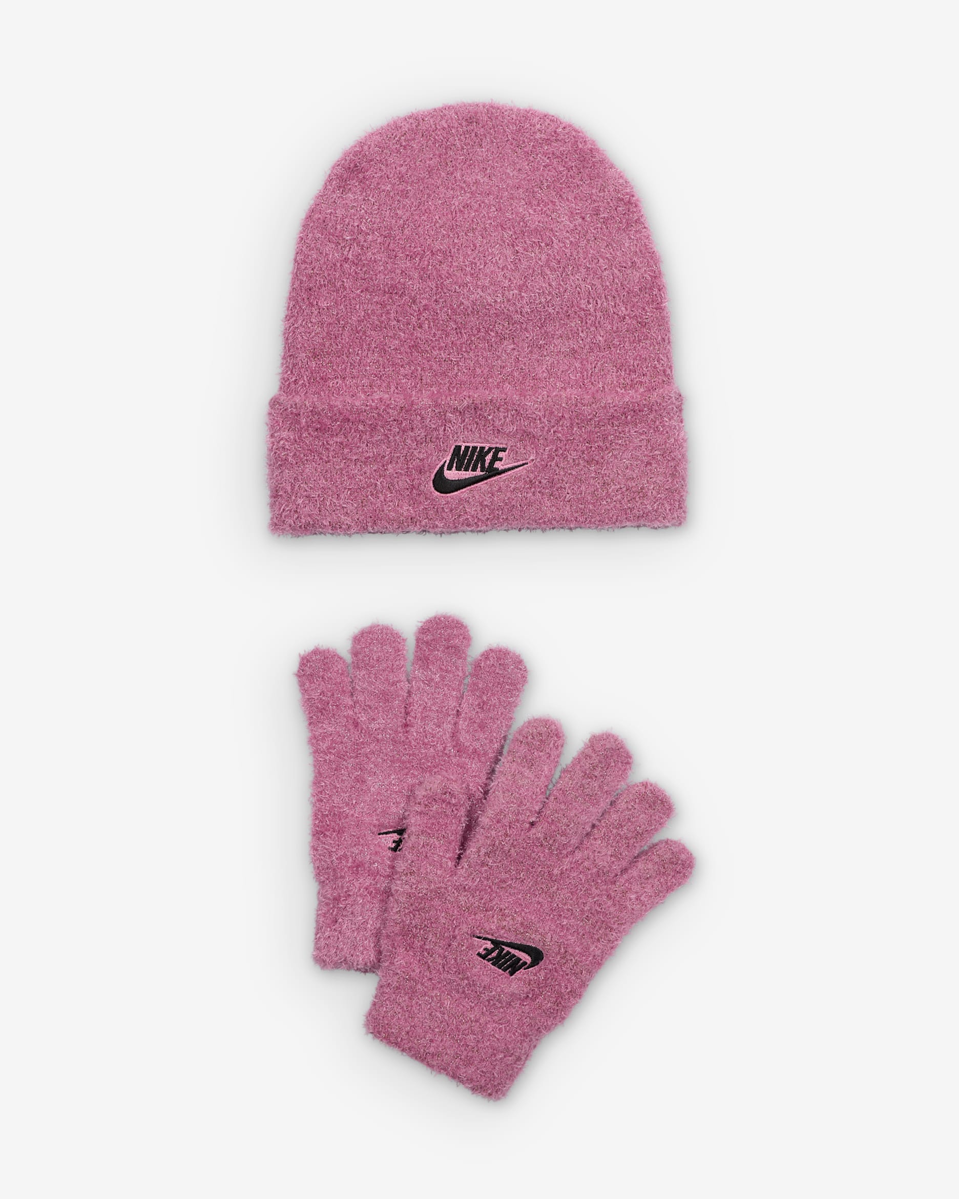 Conjunto de gorro de dos piezas Twinkle Cozy Apex para niño talla grande Nike - Flamenco mágico