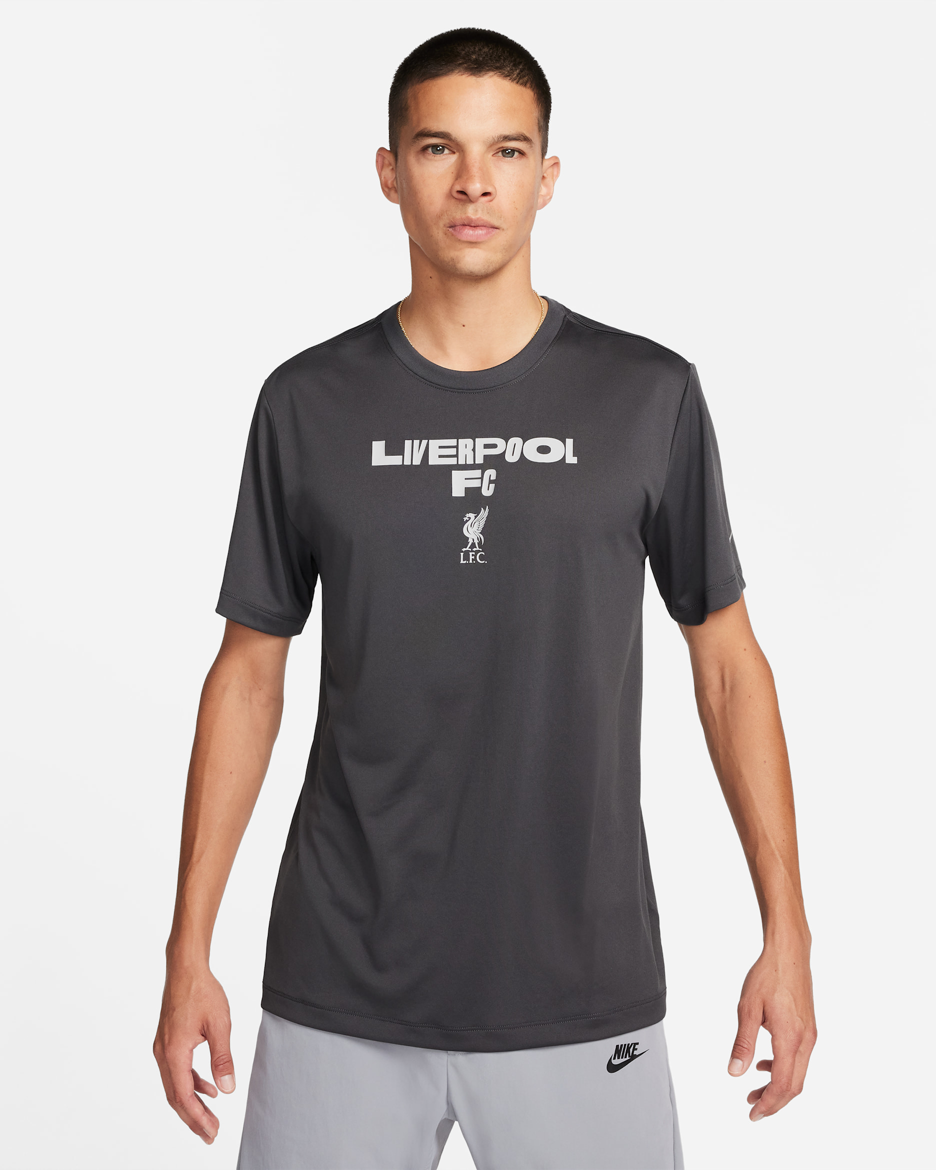 Club América Men's Nike Football T-Shirt - Anthracite/Wolf Grey
