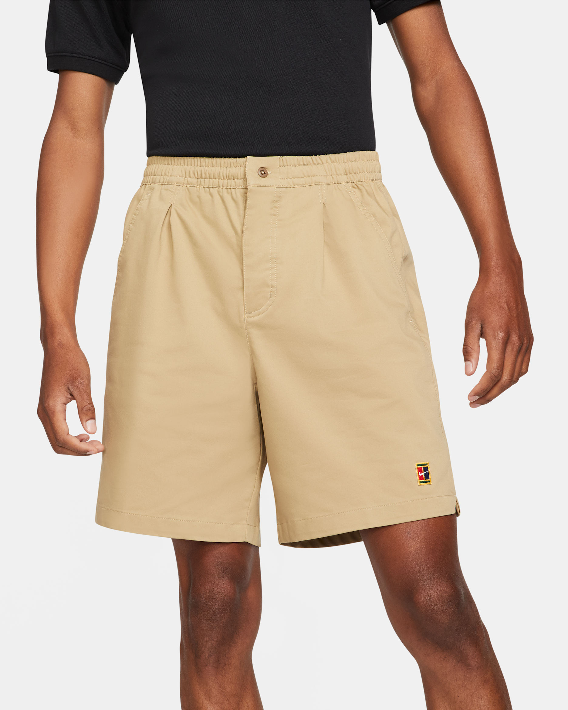 NikeCourt tennisshorts til herre - Parachute Beige