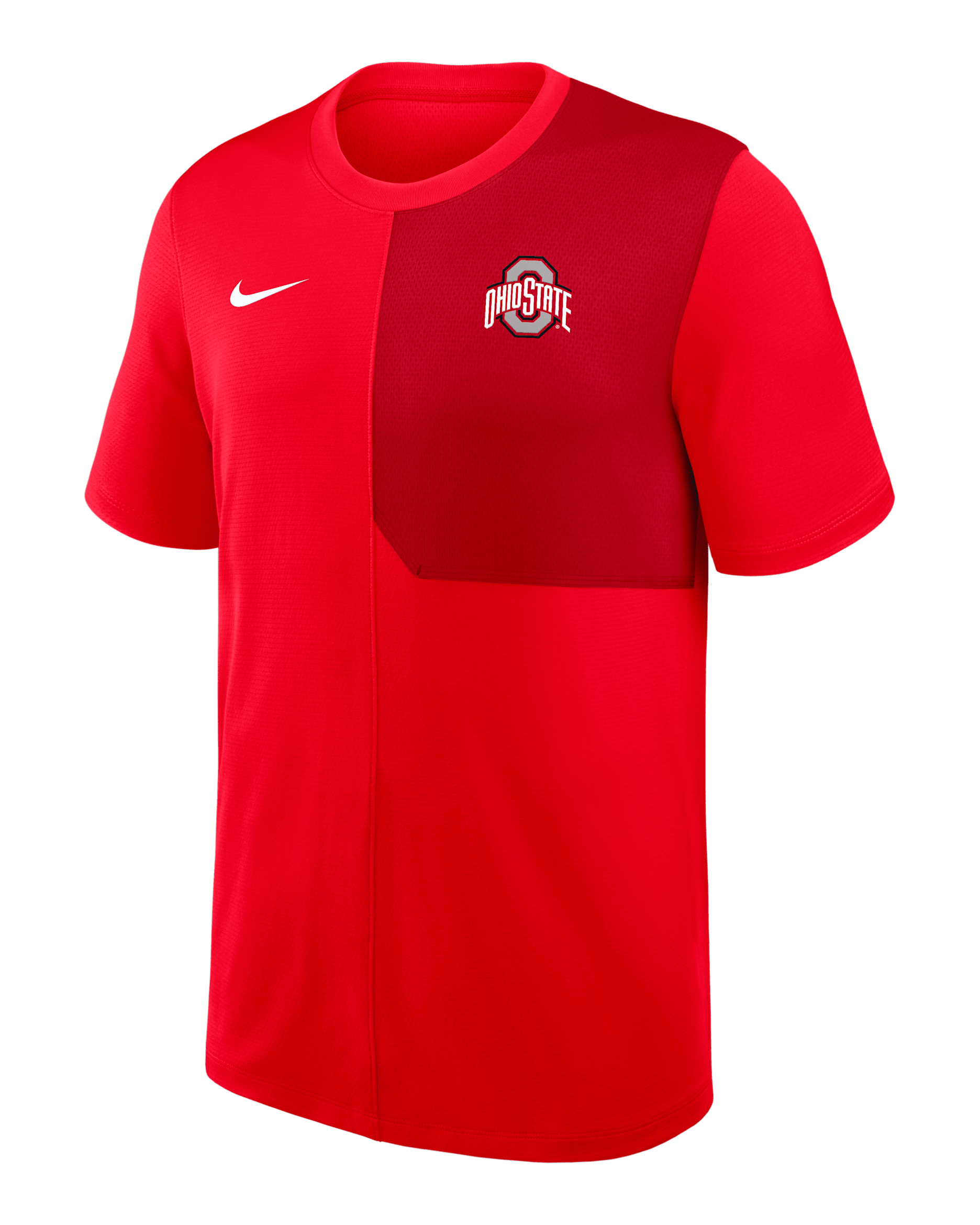 Ohio State Sideline Coach Men's Nike Dri-FIT College Top - Red
