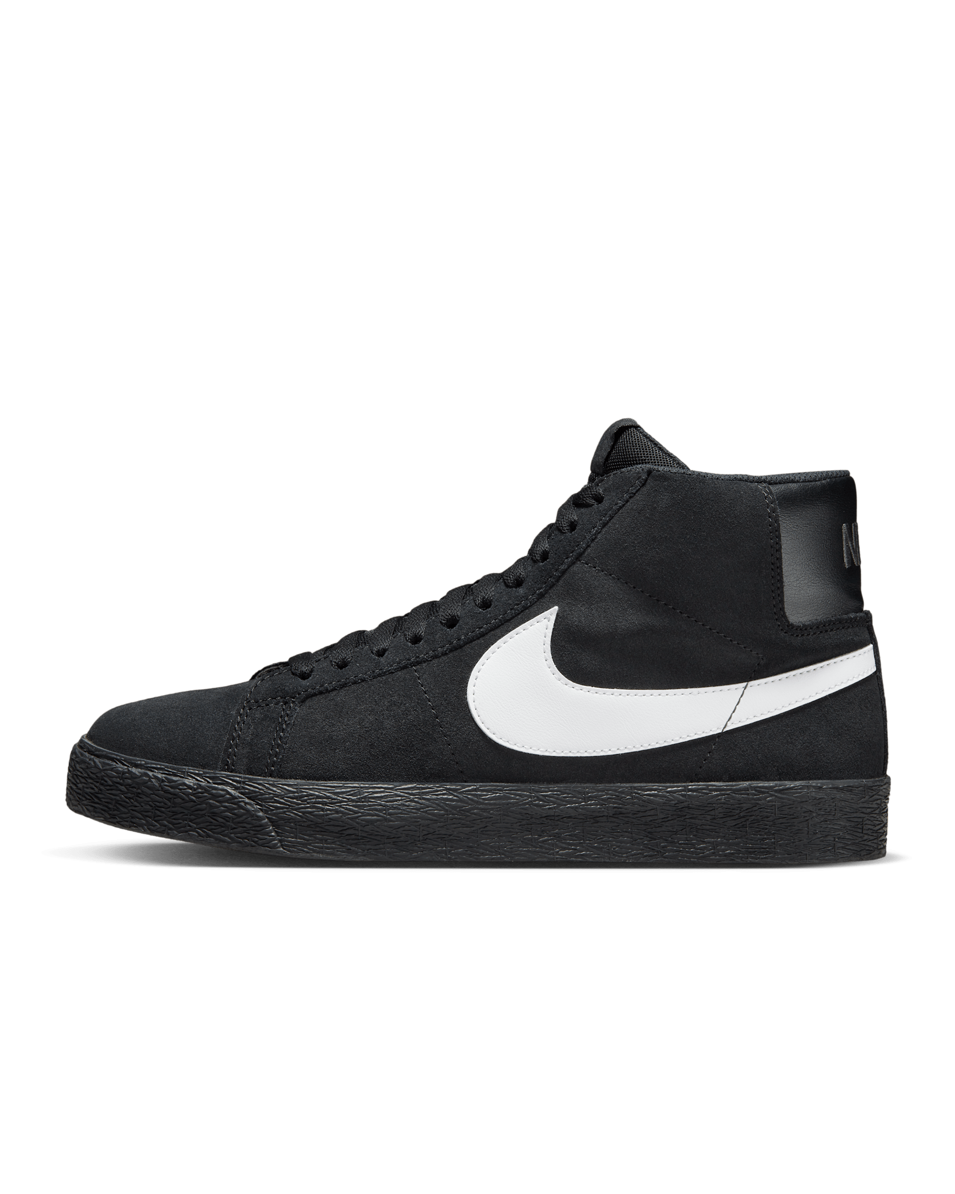 Nike SB Zoom Blazer Mid Skate Shoes - Black/Black/Black/White