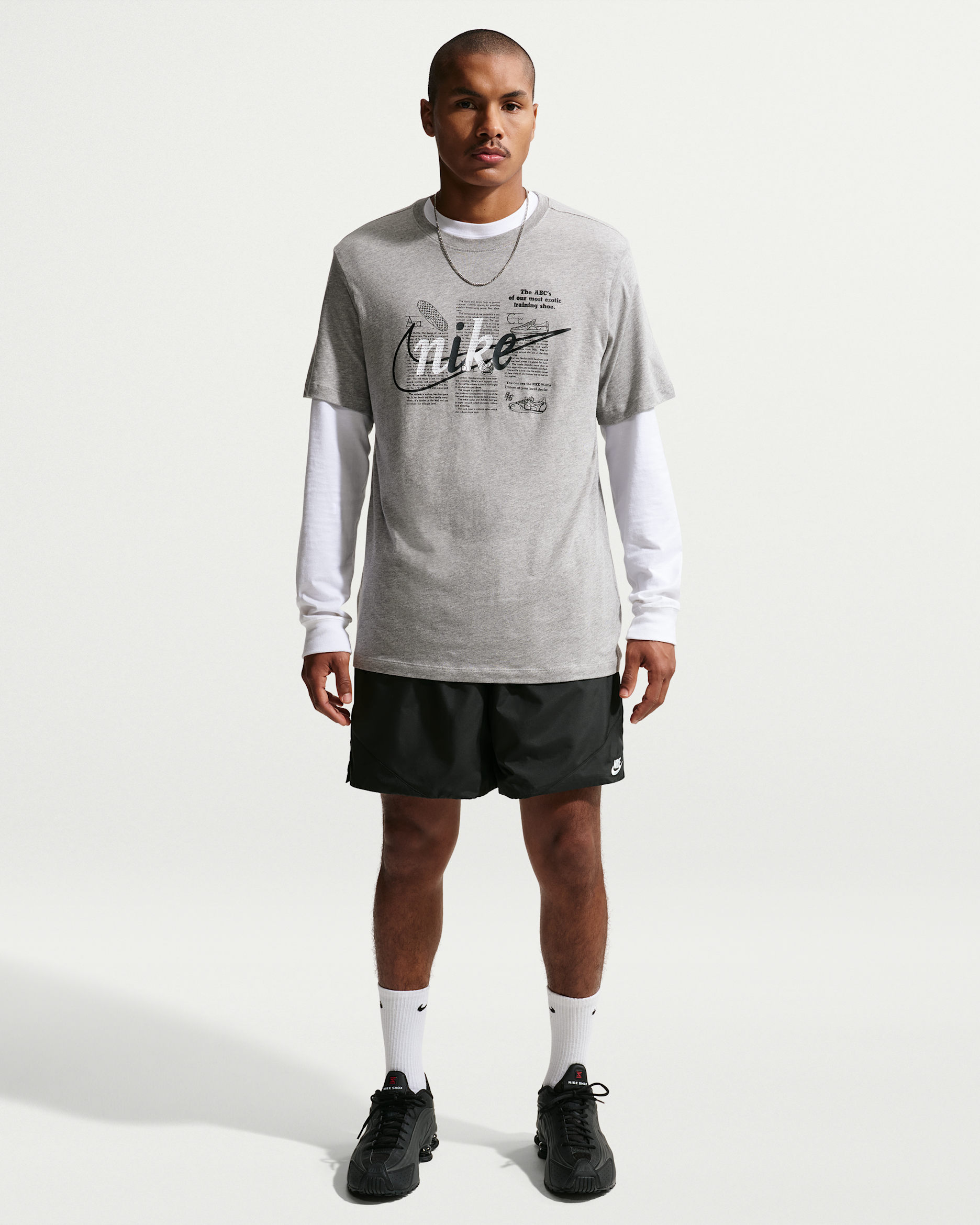 Shorts de tejido Woven ligeros para hombre Nike Windrunner - Negro/Blanco