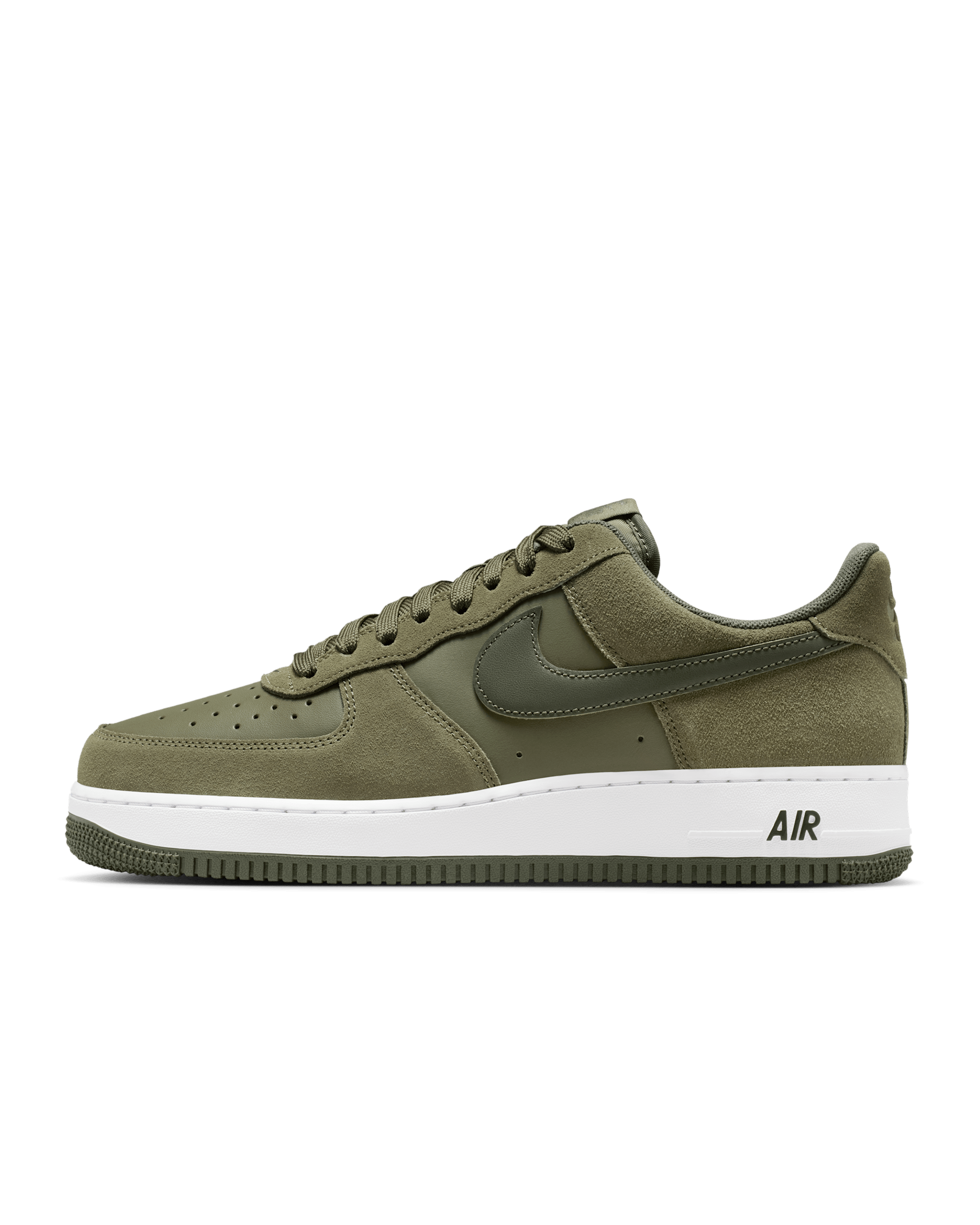 Buty męskie Nike Air Force 1 '07 LV8 - Medium Olive/Biel/Cargo Khaki