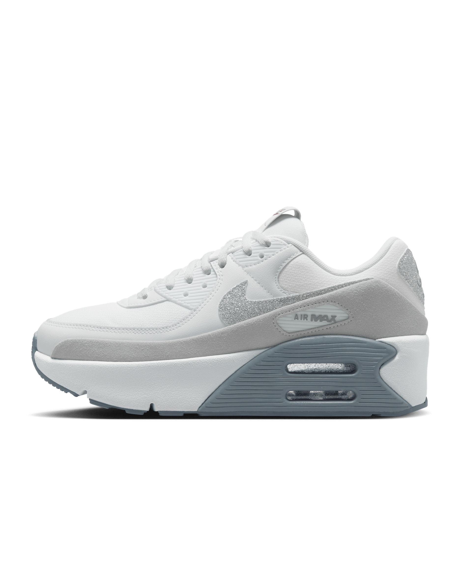 Nike Air Max 90 LV8 Women's Shoes - White/White/Photon Dust/Multi-Colour