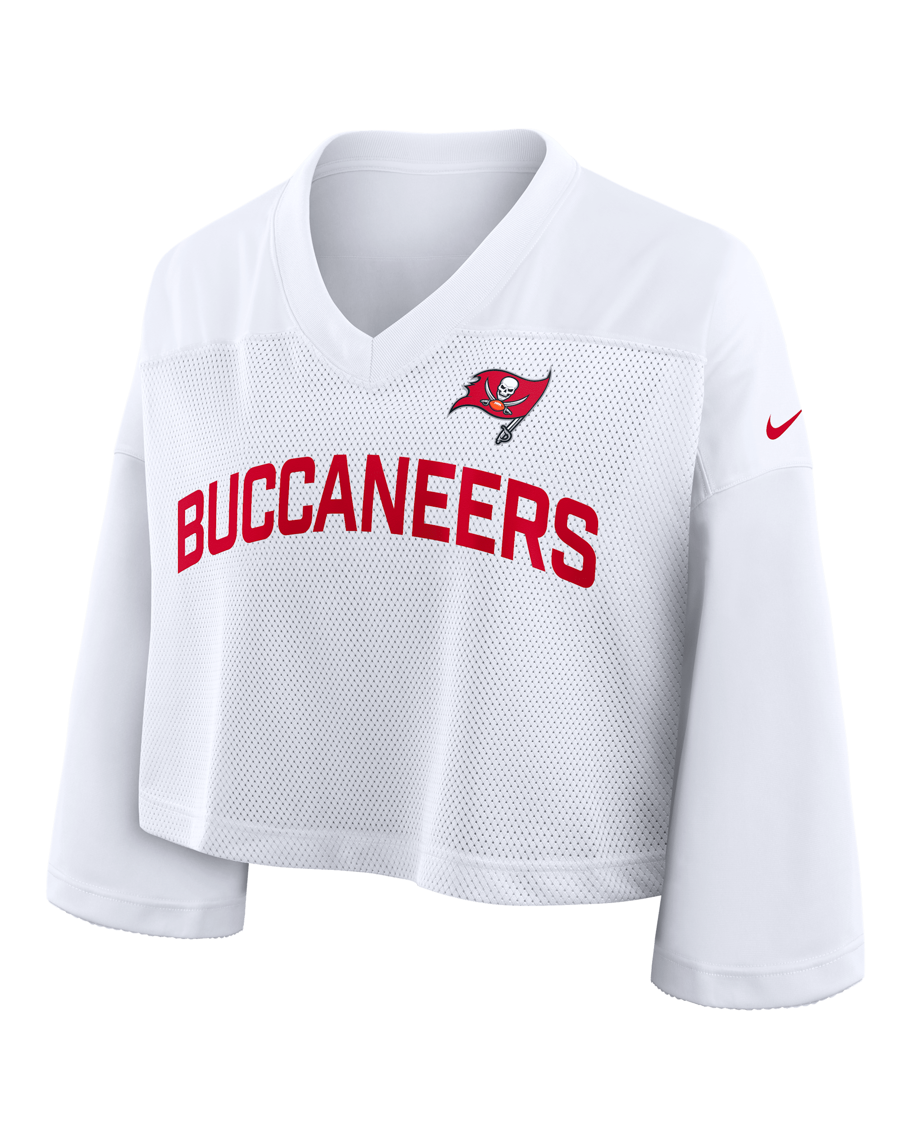 Tampa Bay Buccaneers Wide Receiver Jersey Fashion Women's Nike Dri-FIT NFL Cropped Top - White