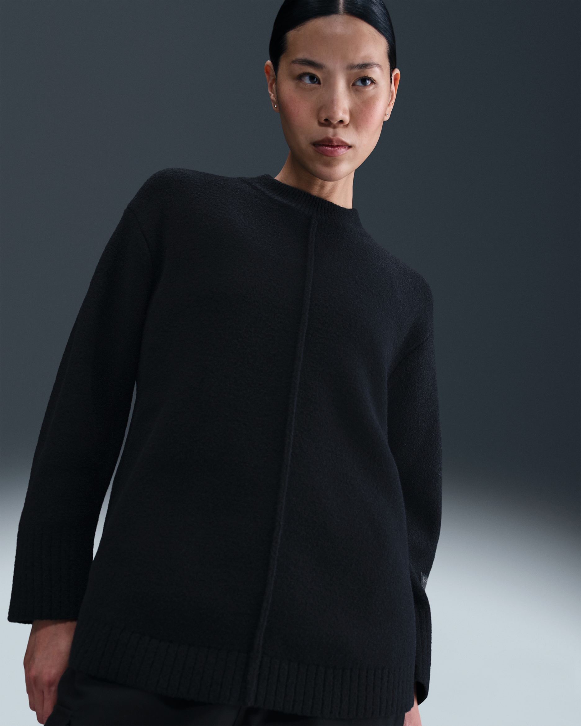 나이키 스포츠웨어 여성 크루넥 스웨터 - 블랙/앤트러사이트