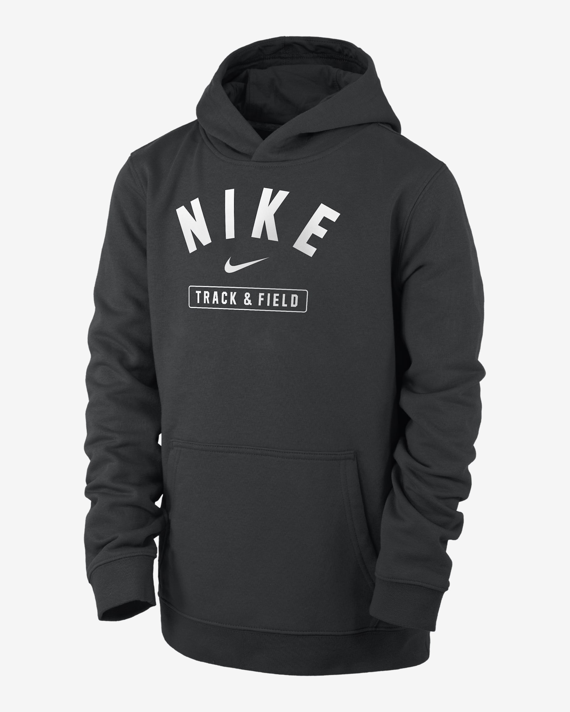 Sudadera con gorro de atletismo para niños talla grande Nike Club Fleece - Negro