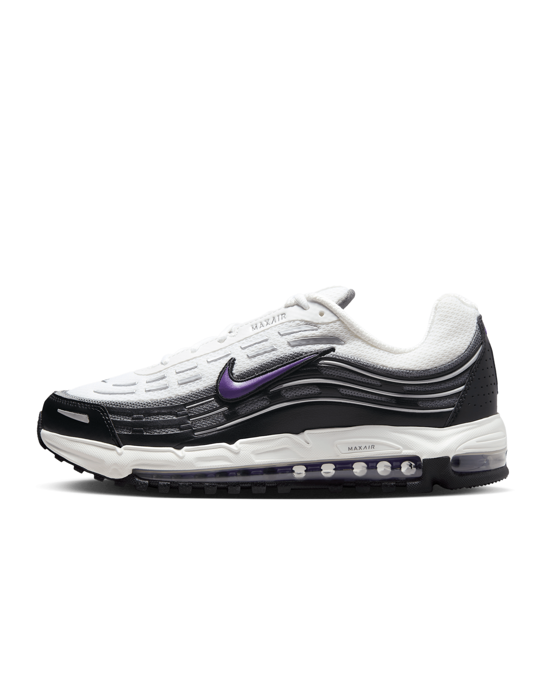 Nike Air Max TL 2.5 男鞋 - 白色/黑色/Smoke Grey/Wild Grape