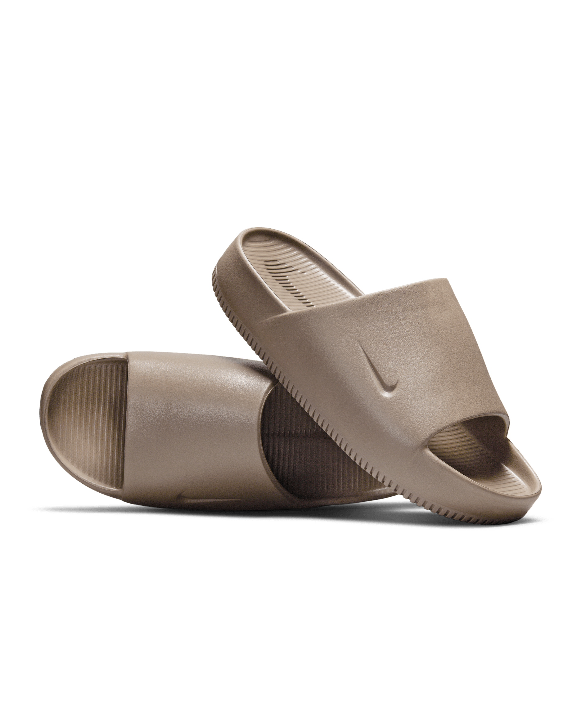 Nike Calm Women's Slides - Mink Brown/Mink Brown/Mink Brown
