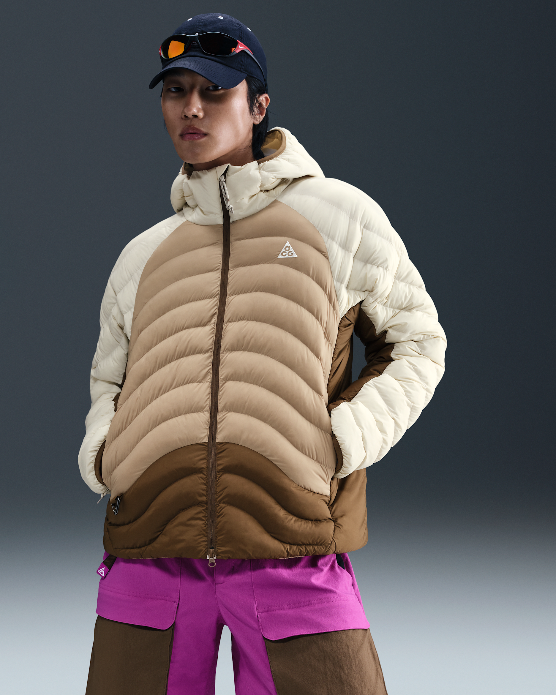 Pánská bunda Nike ACG Therma-FIT ADV „Lava Flow“ - Light Khaki/Light Khaki/Parachute Beige/Summit White