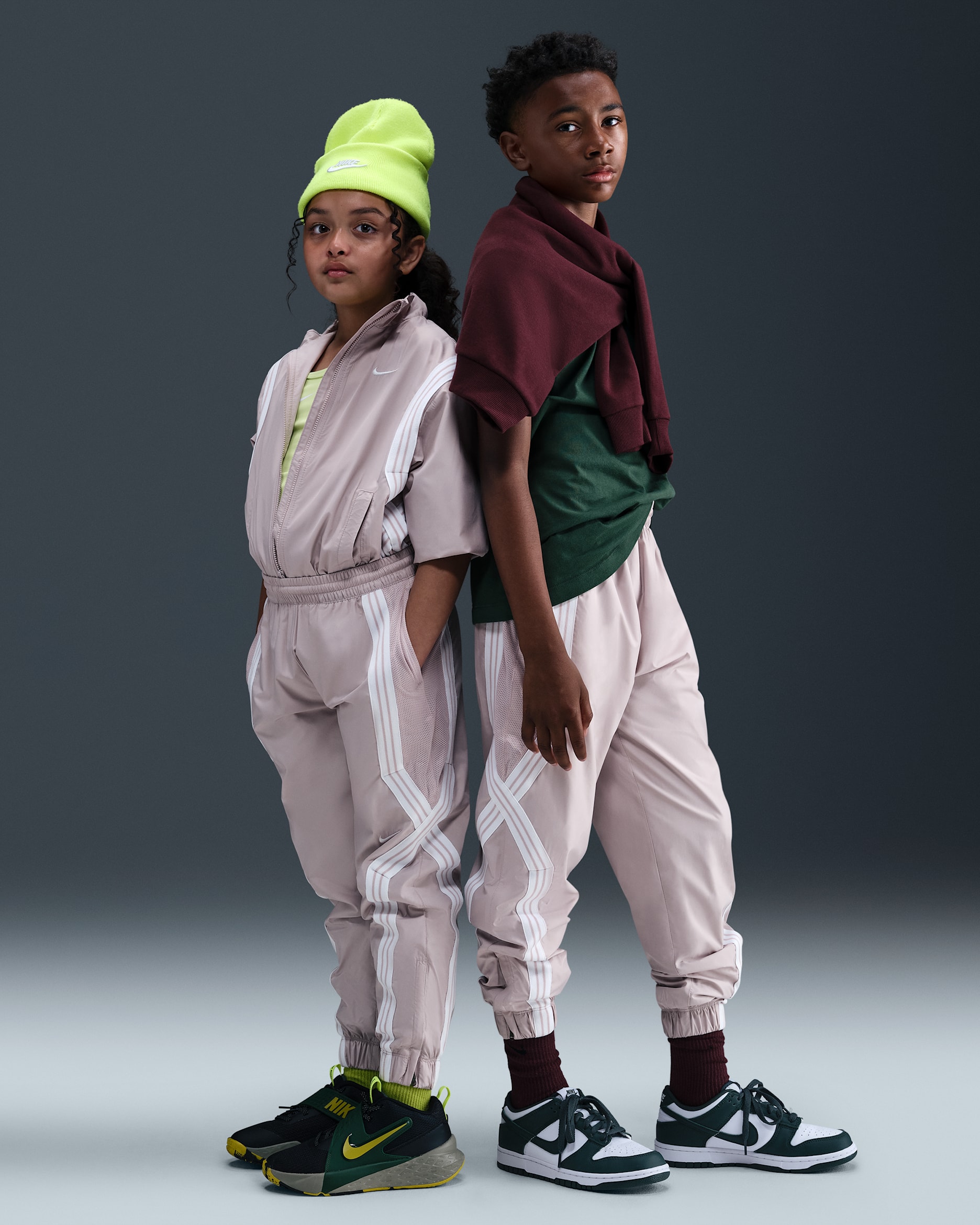 Pants de básquetbol Repel para niños talla grande Nike Crossover - Violeta platino/Blanco