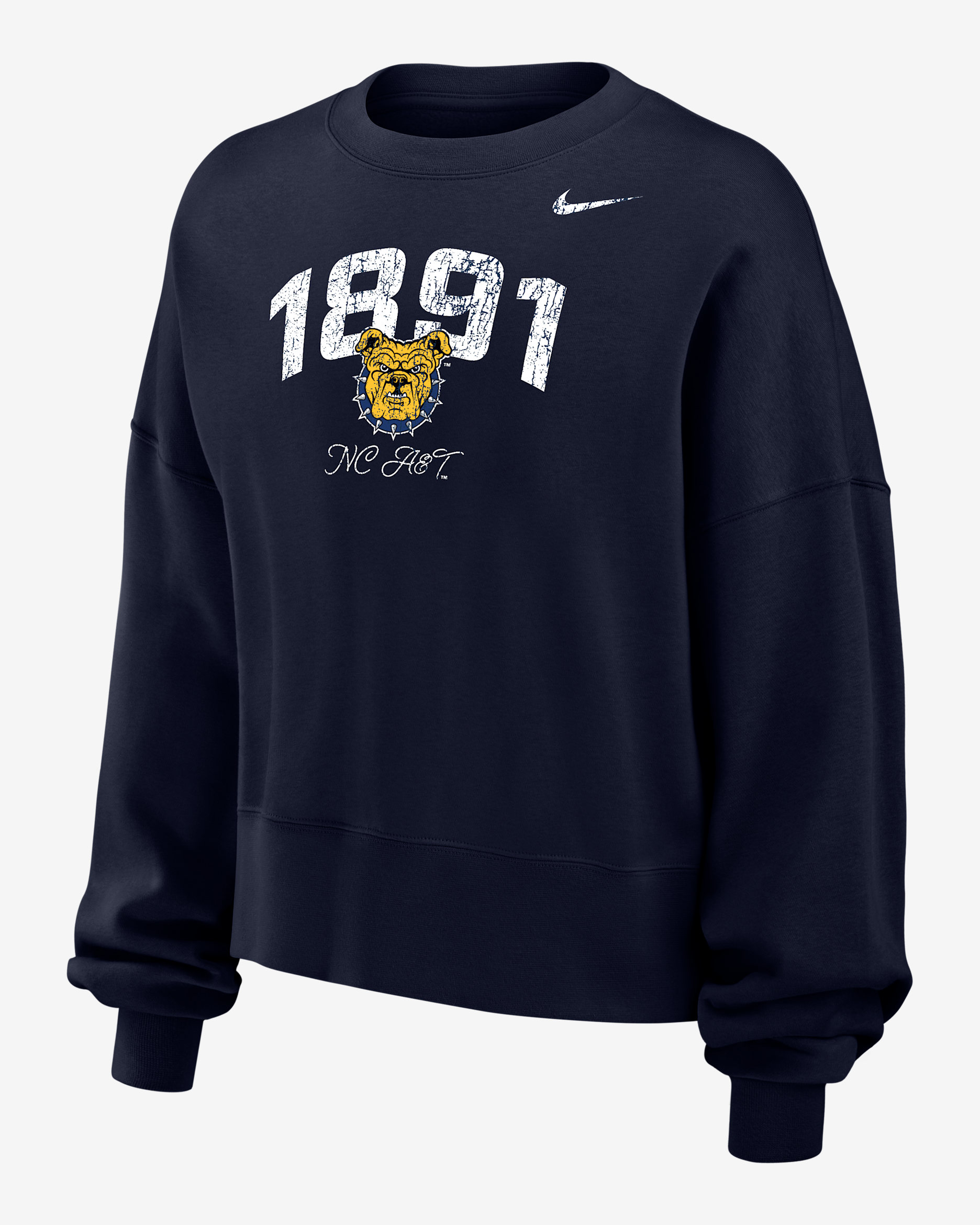 Nike College Phoenix Fleece (North Carolina A&T University) Women's Crew-Neck Sweatshirt - College Navy