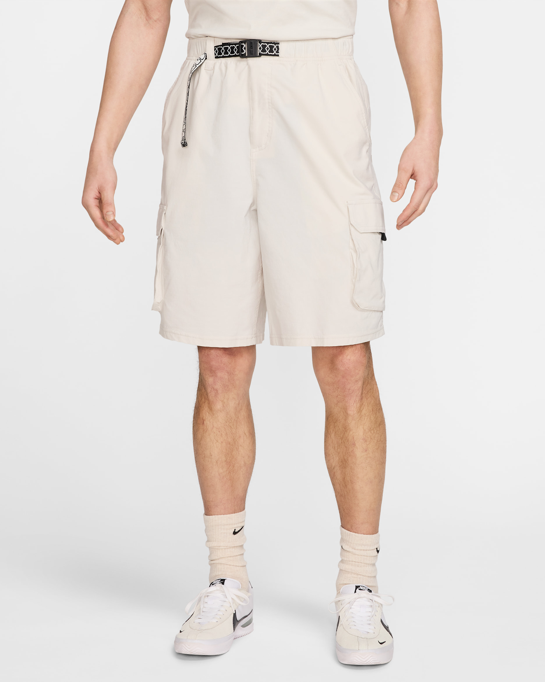 ナイキ SB Dri-FIT カーニー カーゴ スケートボードショートパンツ - ライトボーン/ホワイト