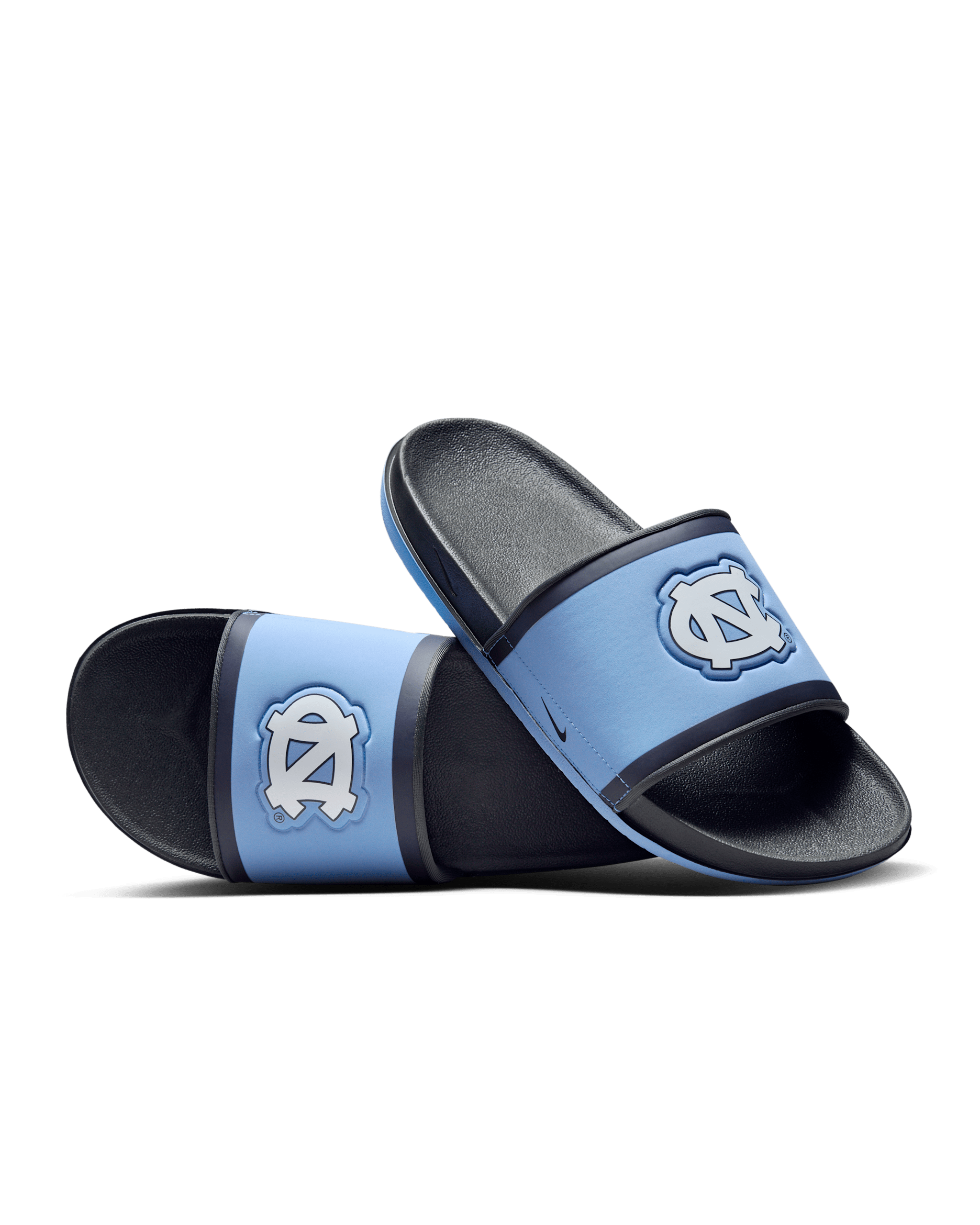 Nike College Offcourt (UNC) Slides - Valor Blue/Dark Smoke Grey/College Navy