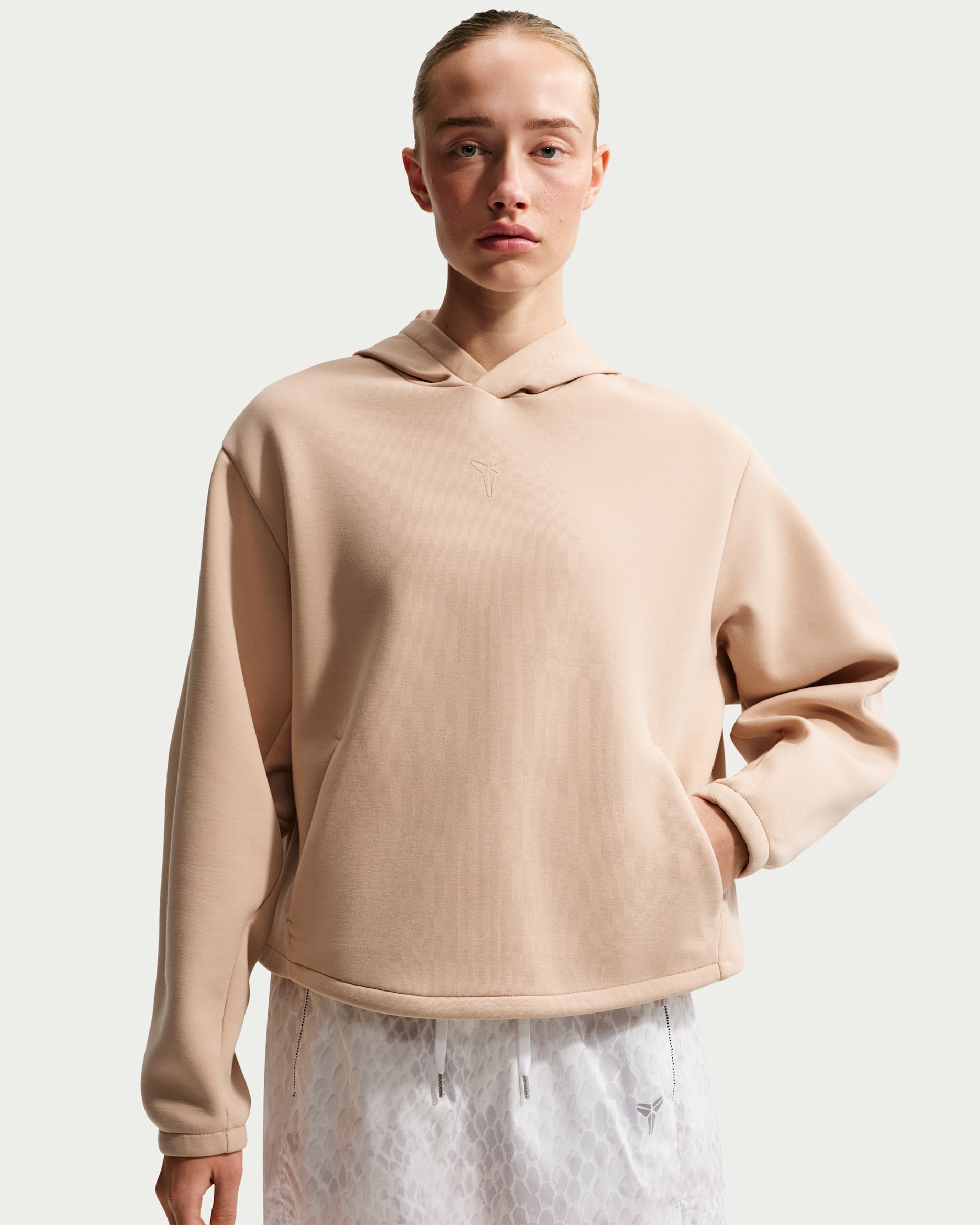 Kobe Women's Dri-FIT Pullover Basketball Hoodie - Linen/Linen