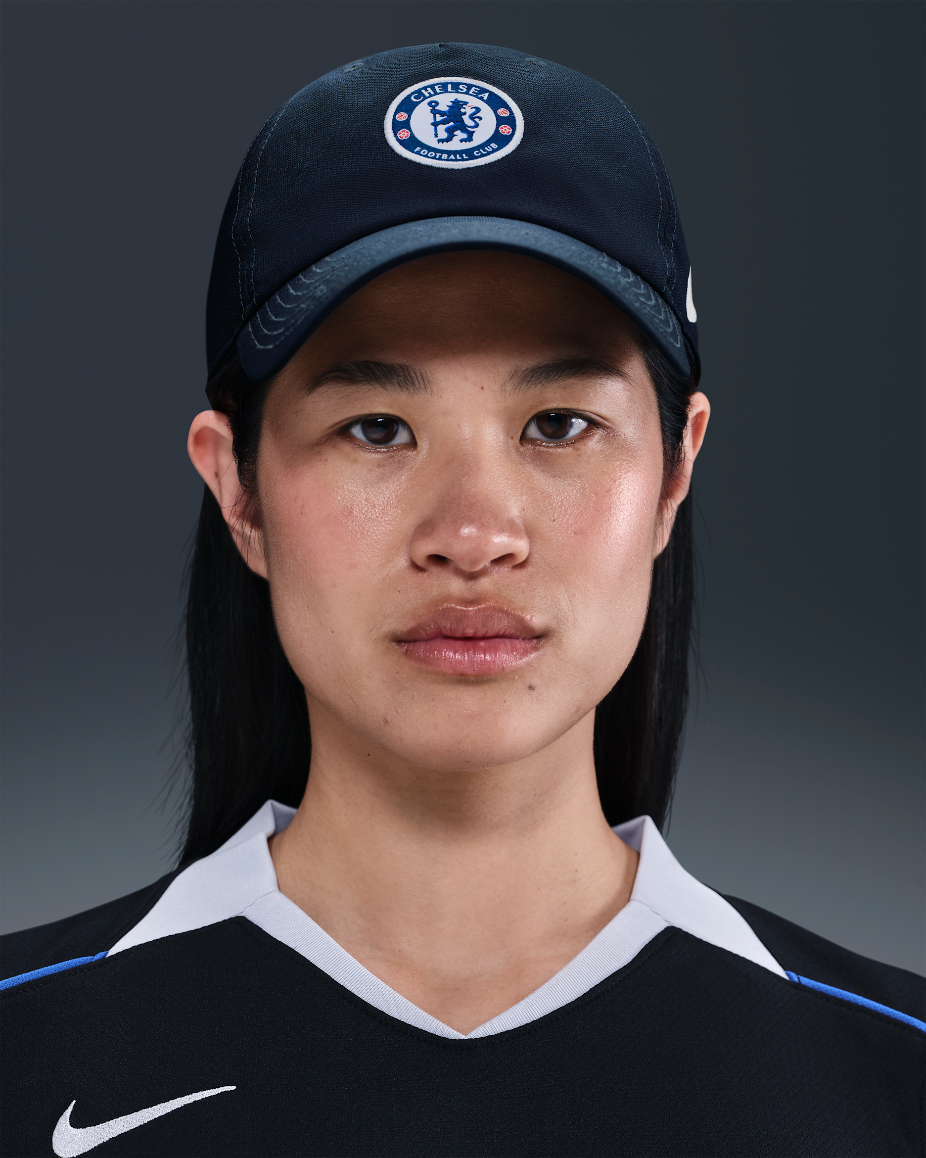 Chelsea F.C. Club Nike Soccer puha sapka - Obsidian/Fehér/Fehér