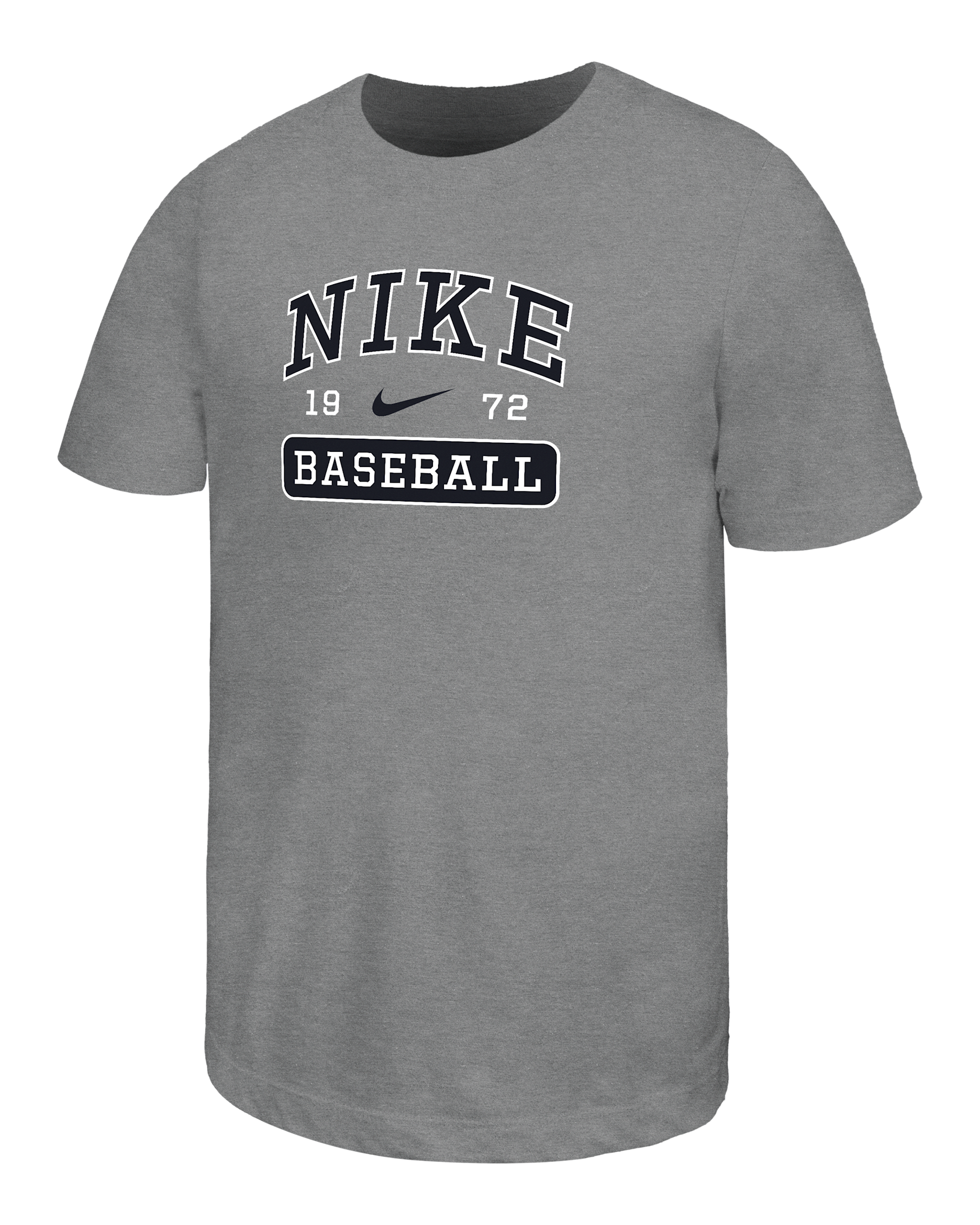 Nike Swoosh Big Kids' Baseball T-Shirt - Dark Grey Heather
