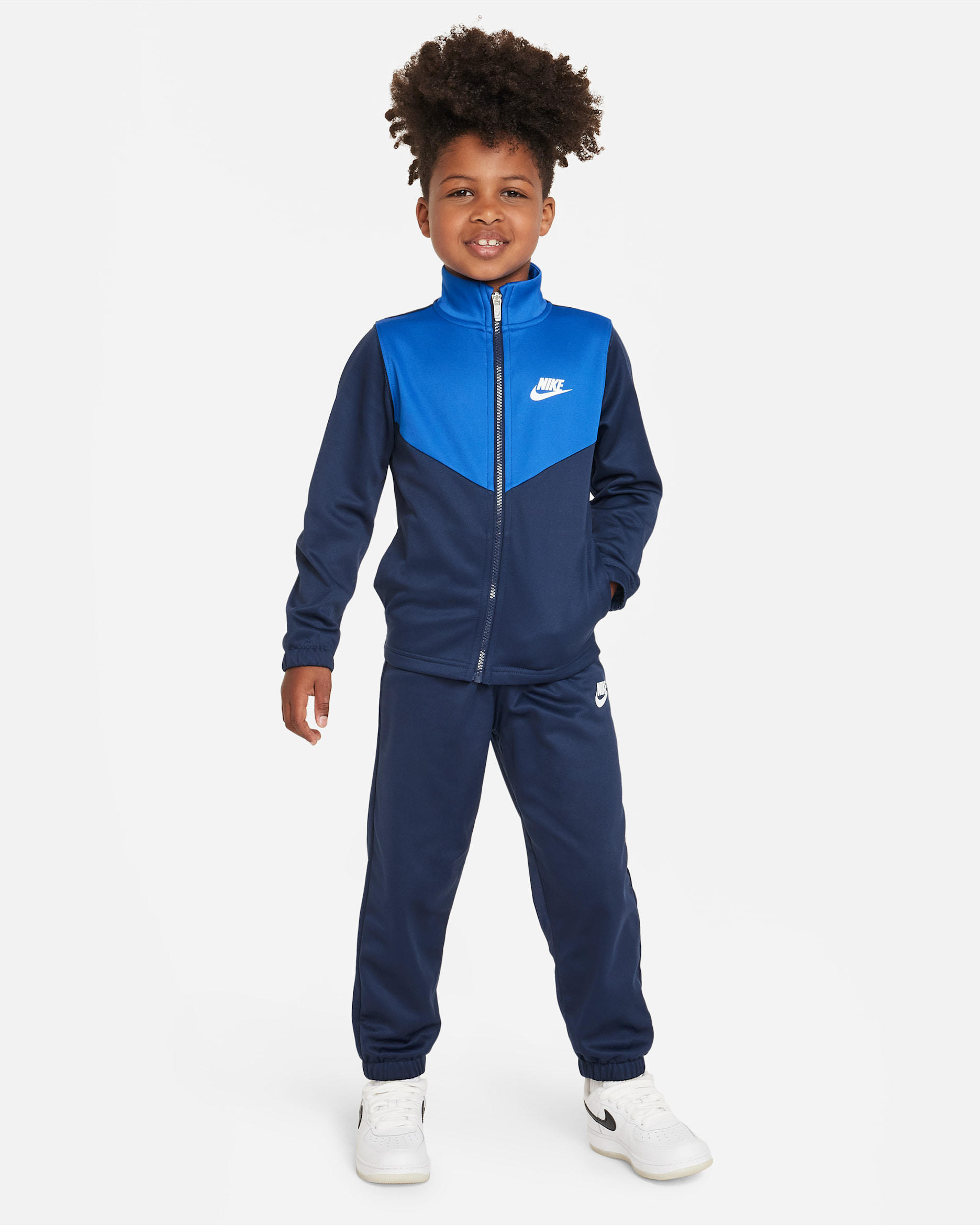Tvådelad tracksuit Nike Sportswear Lifestyle Essentials Dri-FIT för barn - Midnight Navy