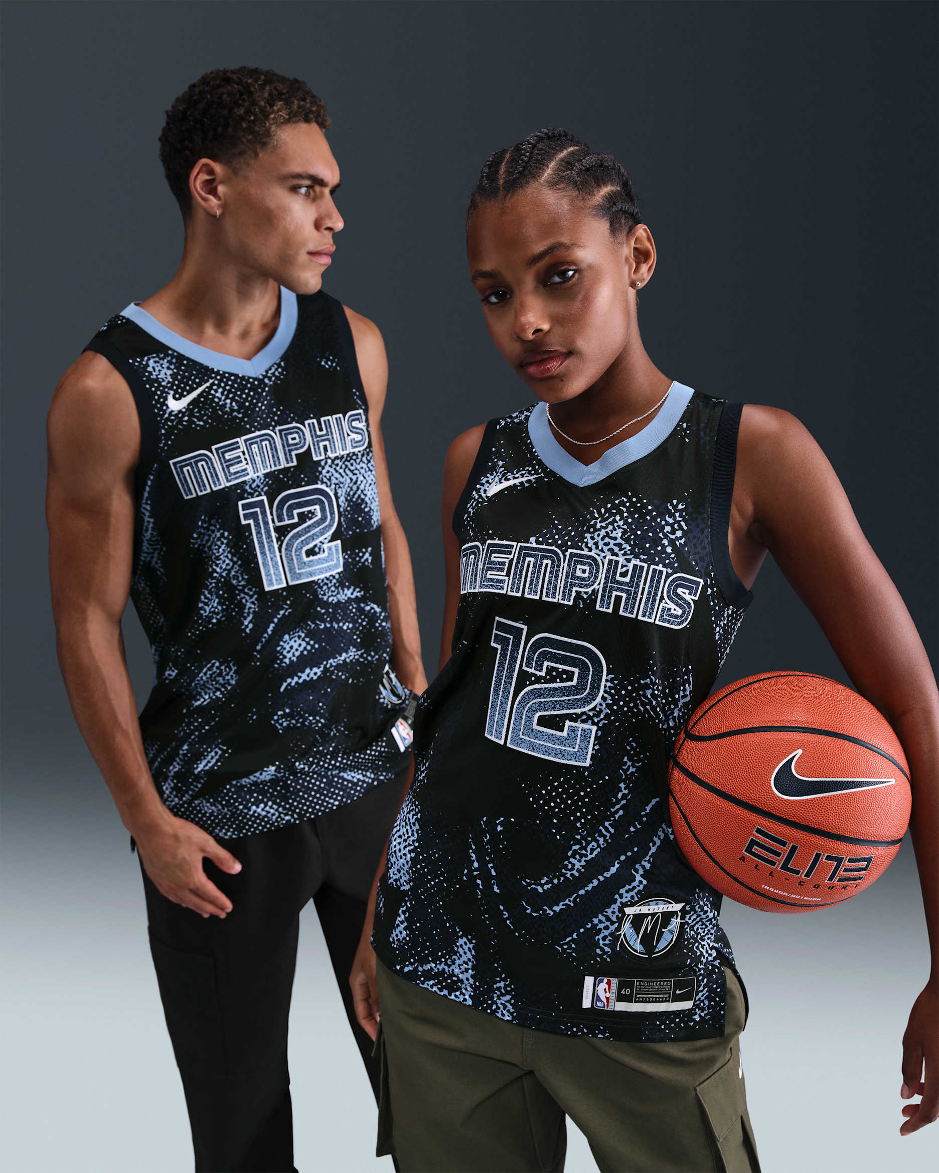 Ja Morant Memphis Grizzlies 2025/26 Select Series Men's Nike Dri-FIT NBA Swingman Jersey - College Navy/White